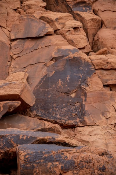 Image on rock near Vegas