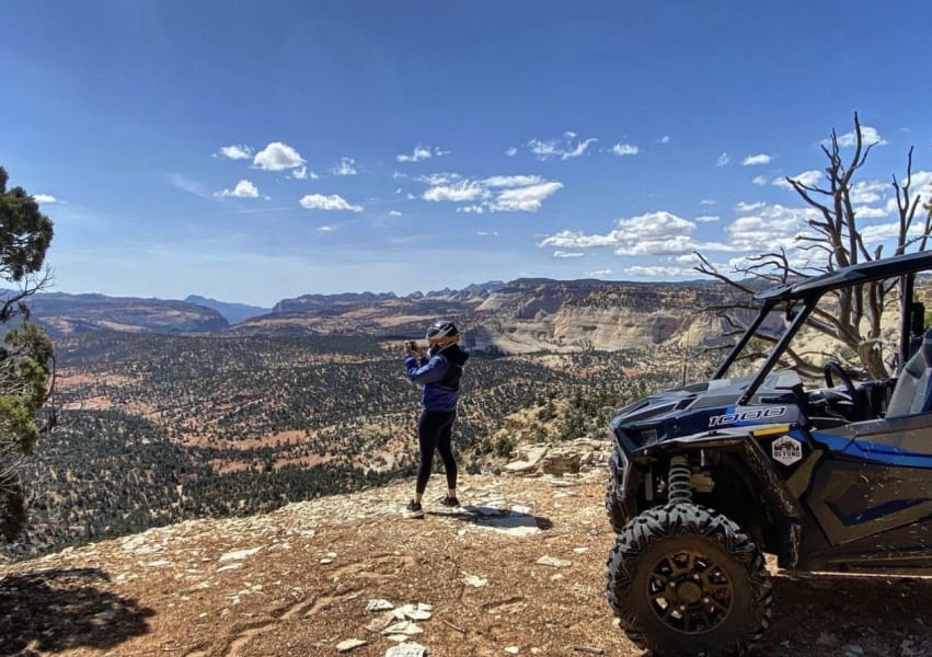 Person by Polaris RZR in Utah