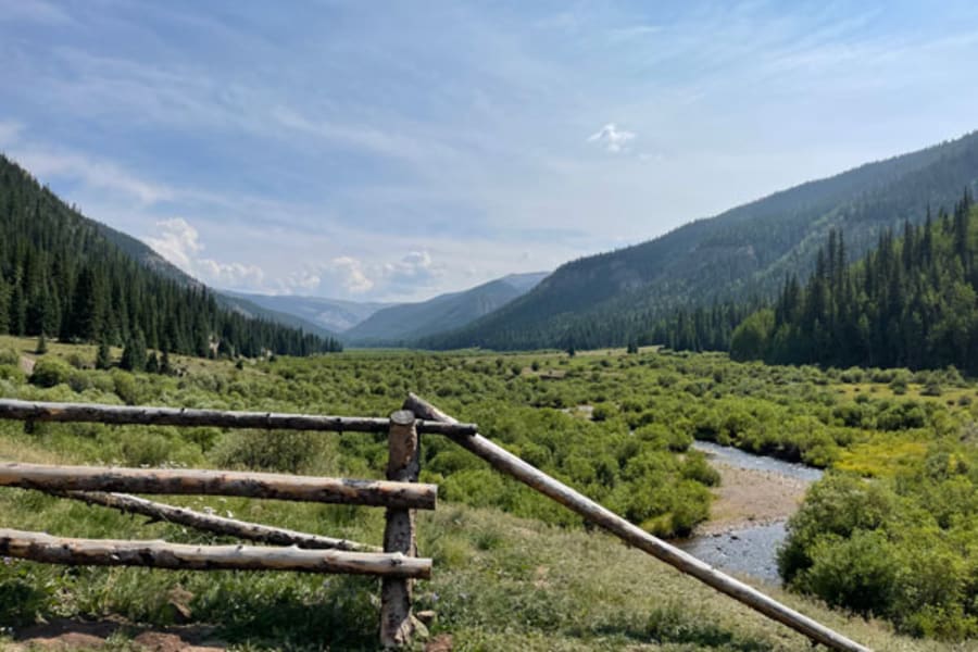 Colorado back country with stream