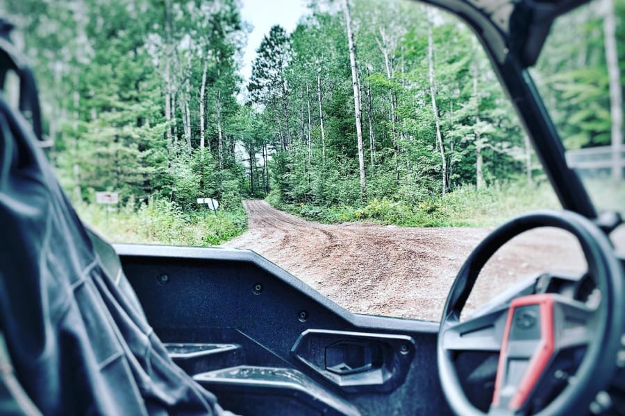 rocky ATV trails in the Northwoods of Wisconsin