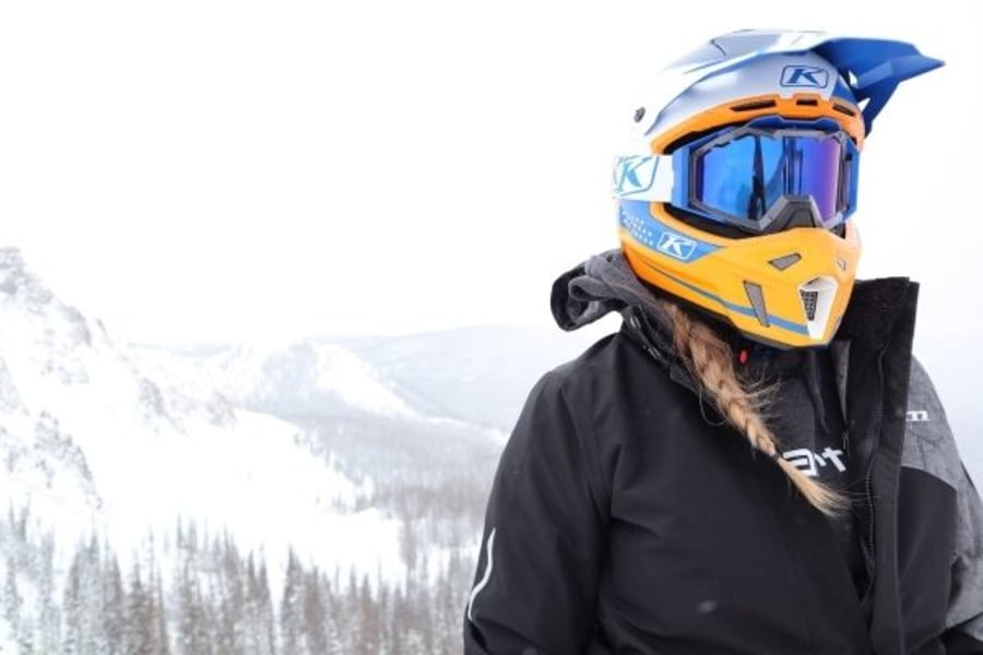 Snowmobiler in Colorado