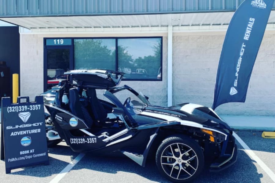 Black Polaris Slingshot side angle