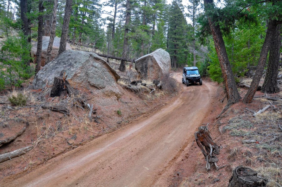 Polaris General on trail