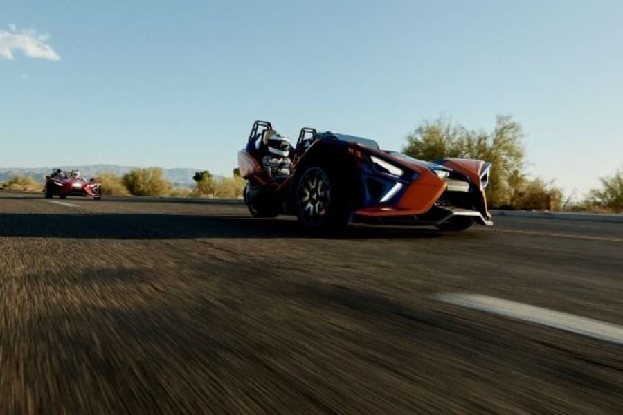 Polaris Slingshot on Arizona highway