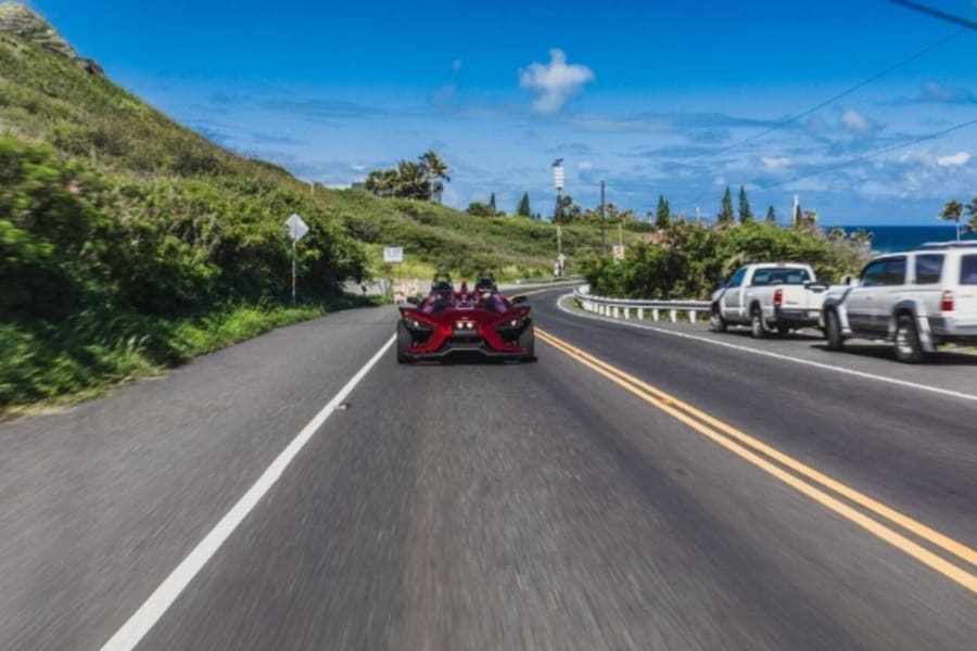 Polaris Slingshot on open road