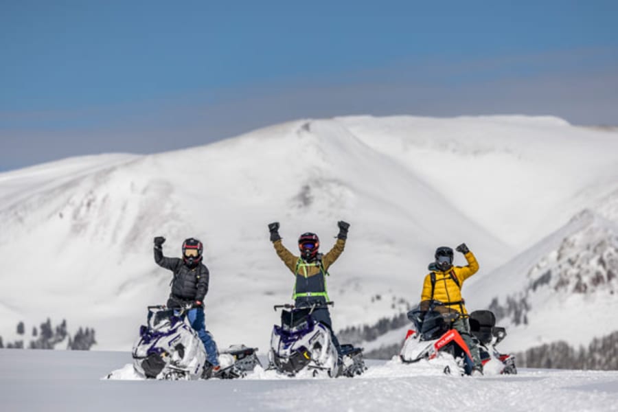 Big Flat snowmobile tour