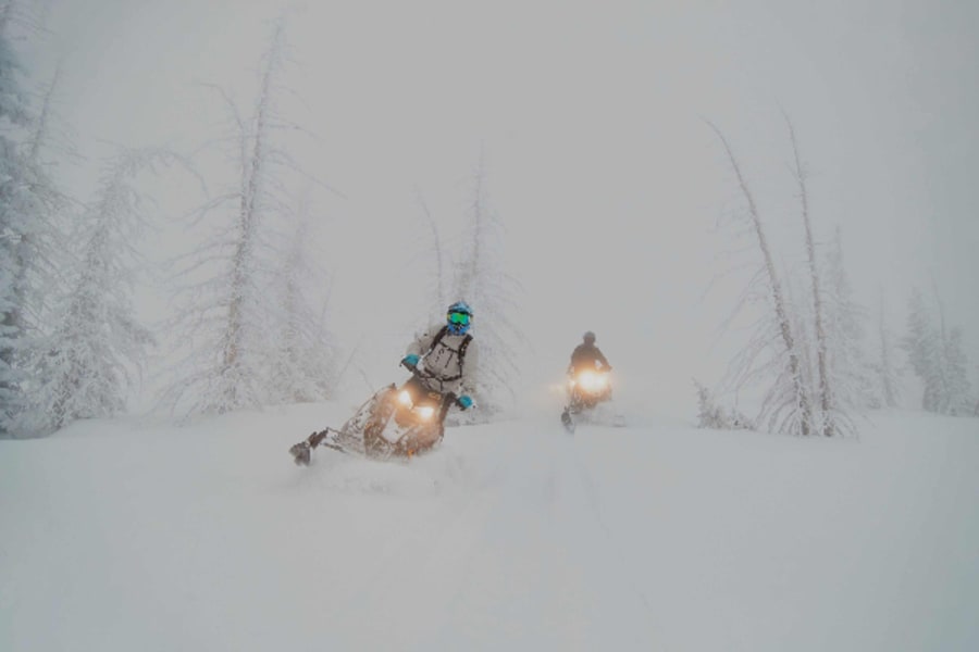Snowmobiling in Bighorn National Forest