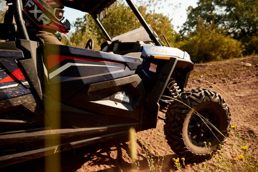 Passenger in Polaris RZR
