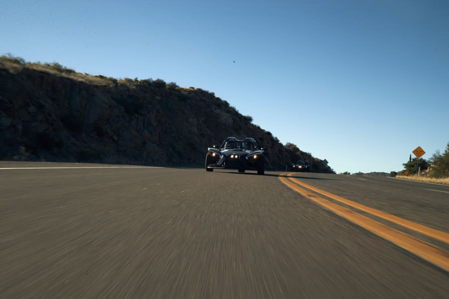 Polaris Slingshot on highway