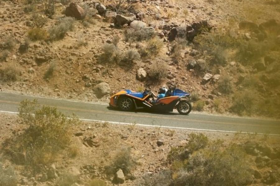 Polaris Slingshot on Sedona highway