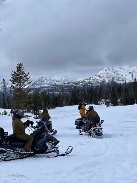 Polaris Snowmobile Ride at Uinta Adventures in Kamas, Utah