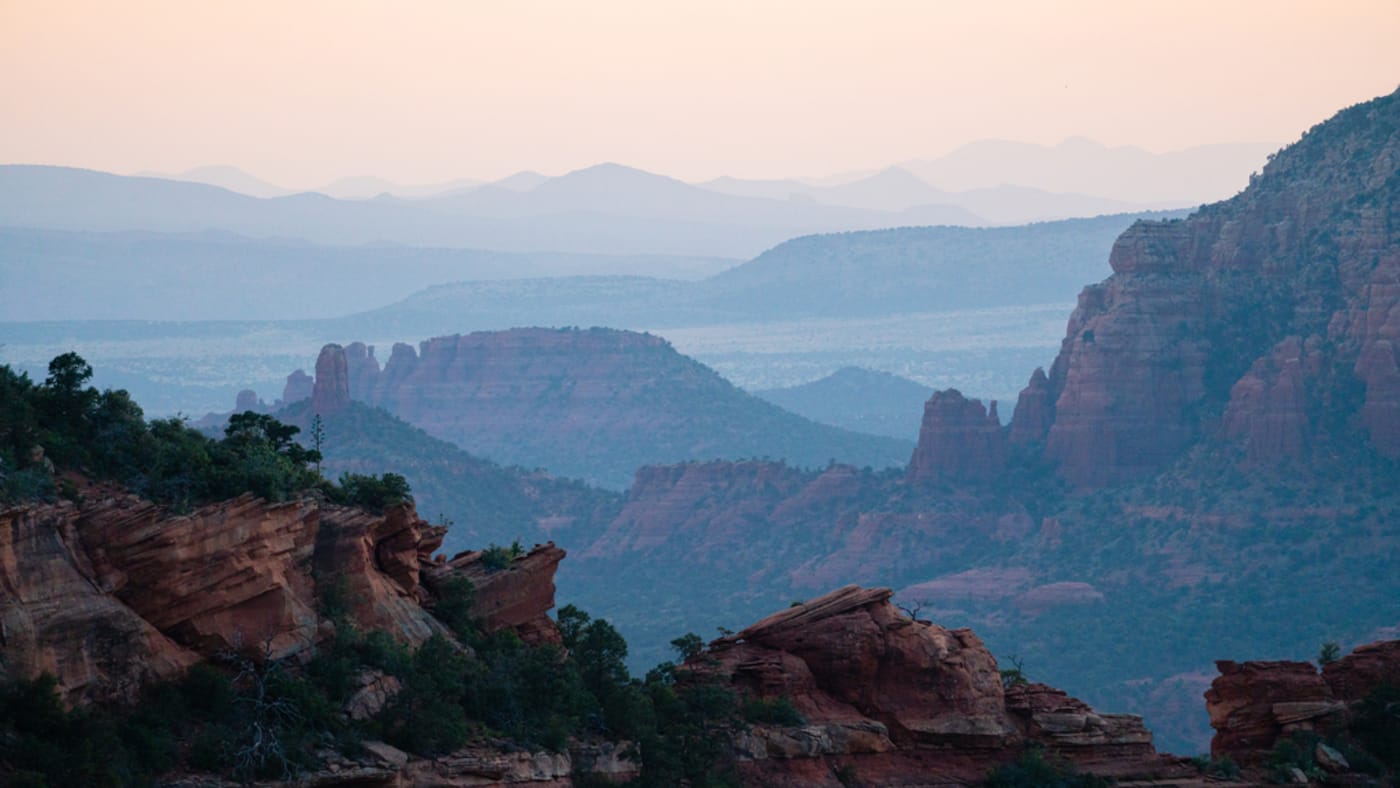 scenic desert mountain overlook