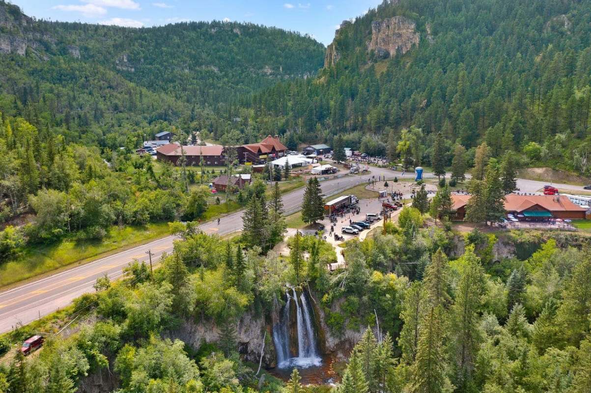 Aerial view of a new adventure location.