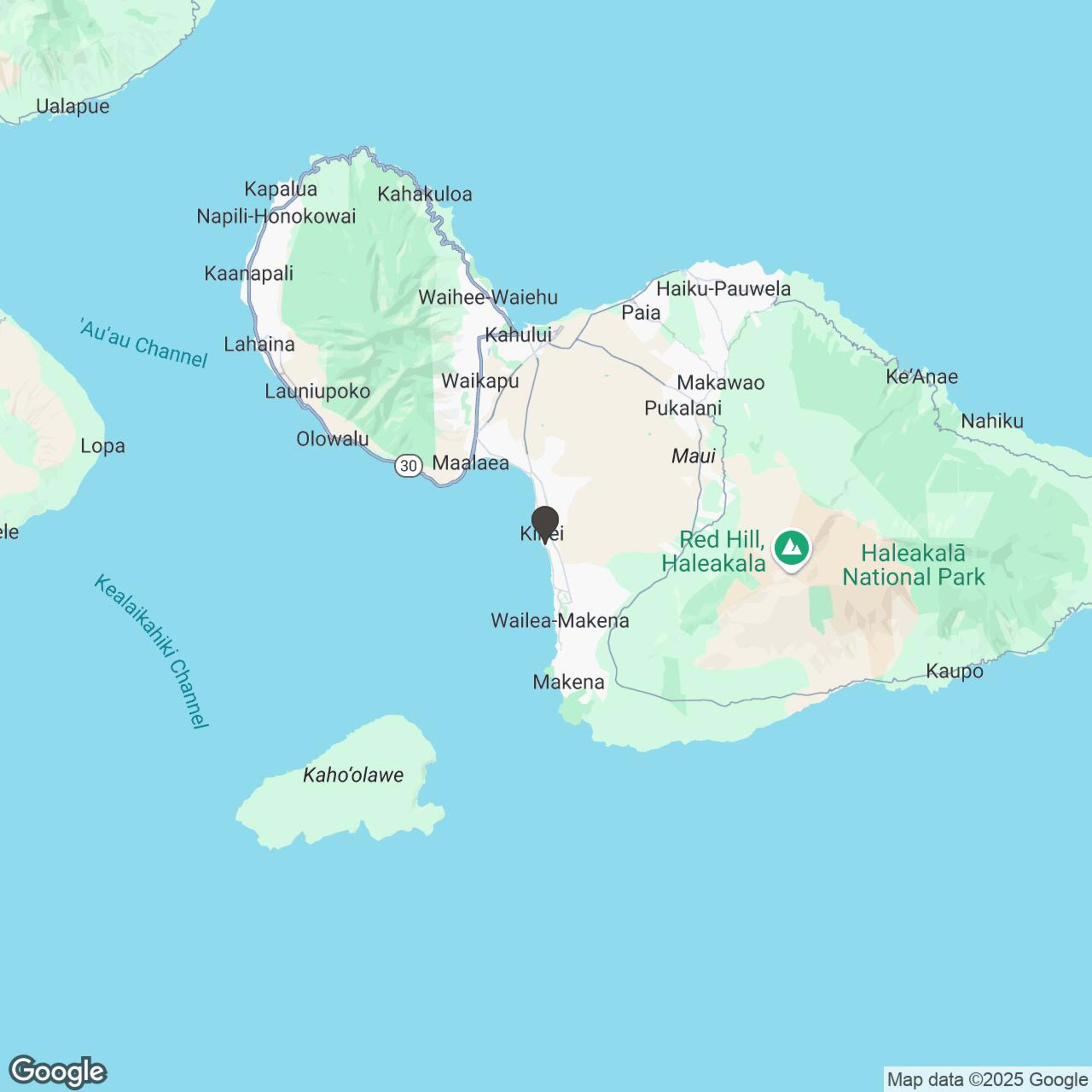 Map showing location of Aloha Motorsports - Kihei