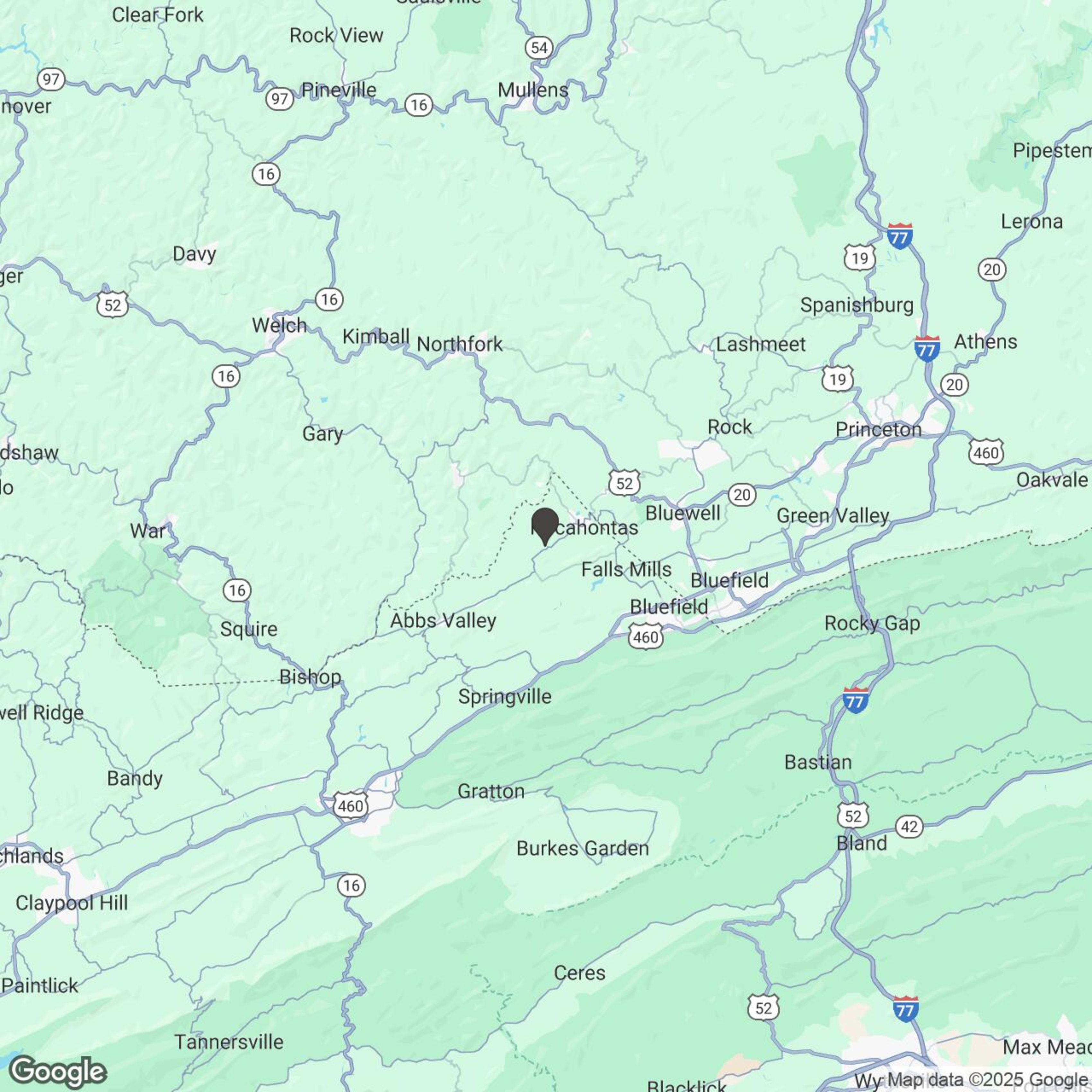 Map showing location of Trailhead Adventures