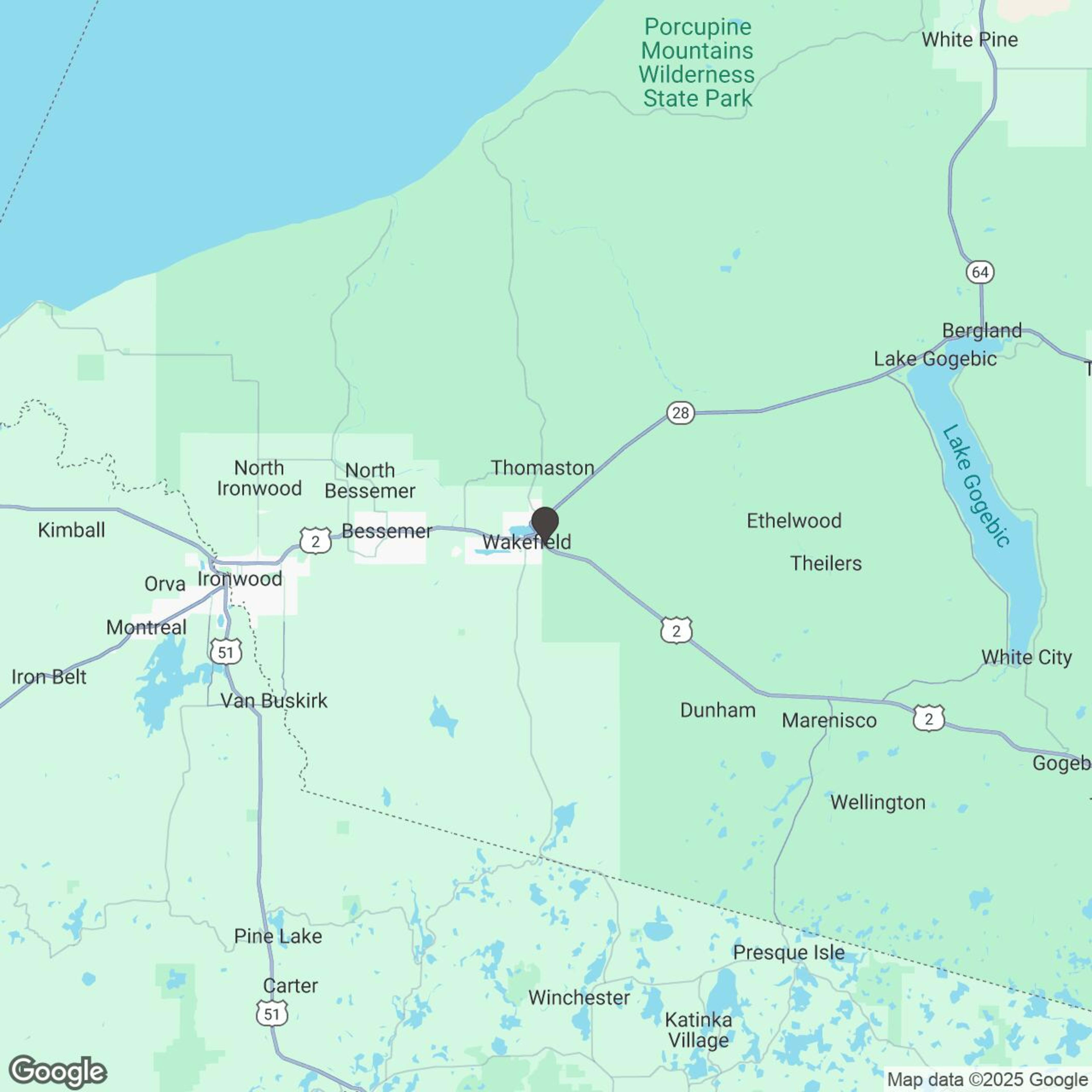 Map showing location of Hamilton's North Coast Adventures - Wakefield