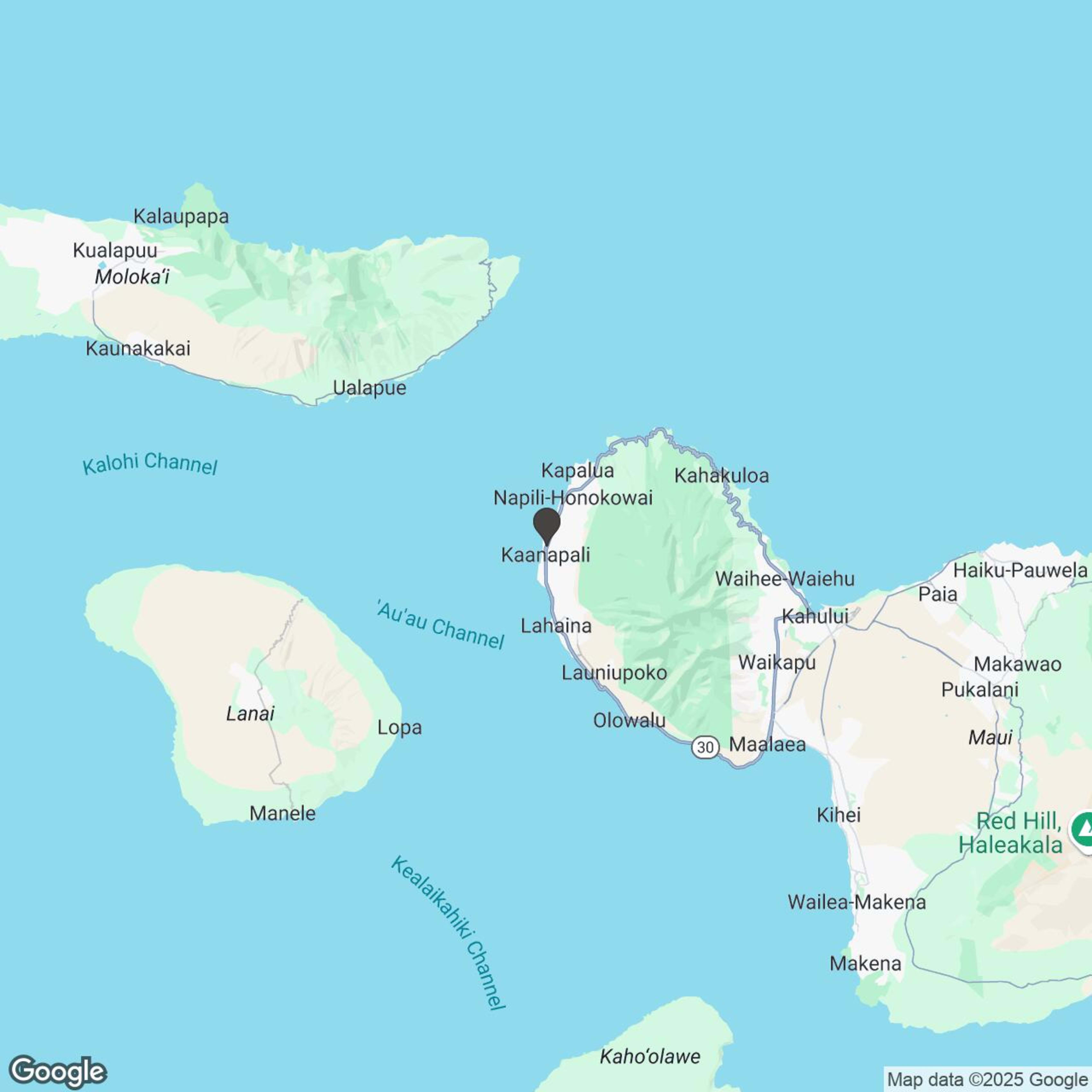 Map showing location of Aloha Motorsports - Lahaina