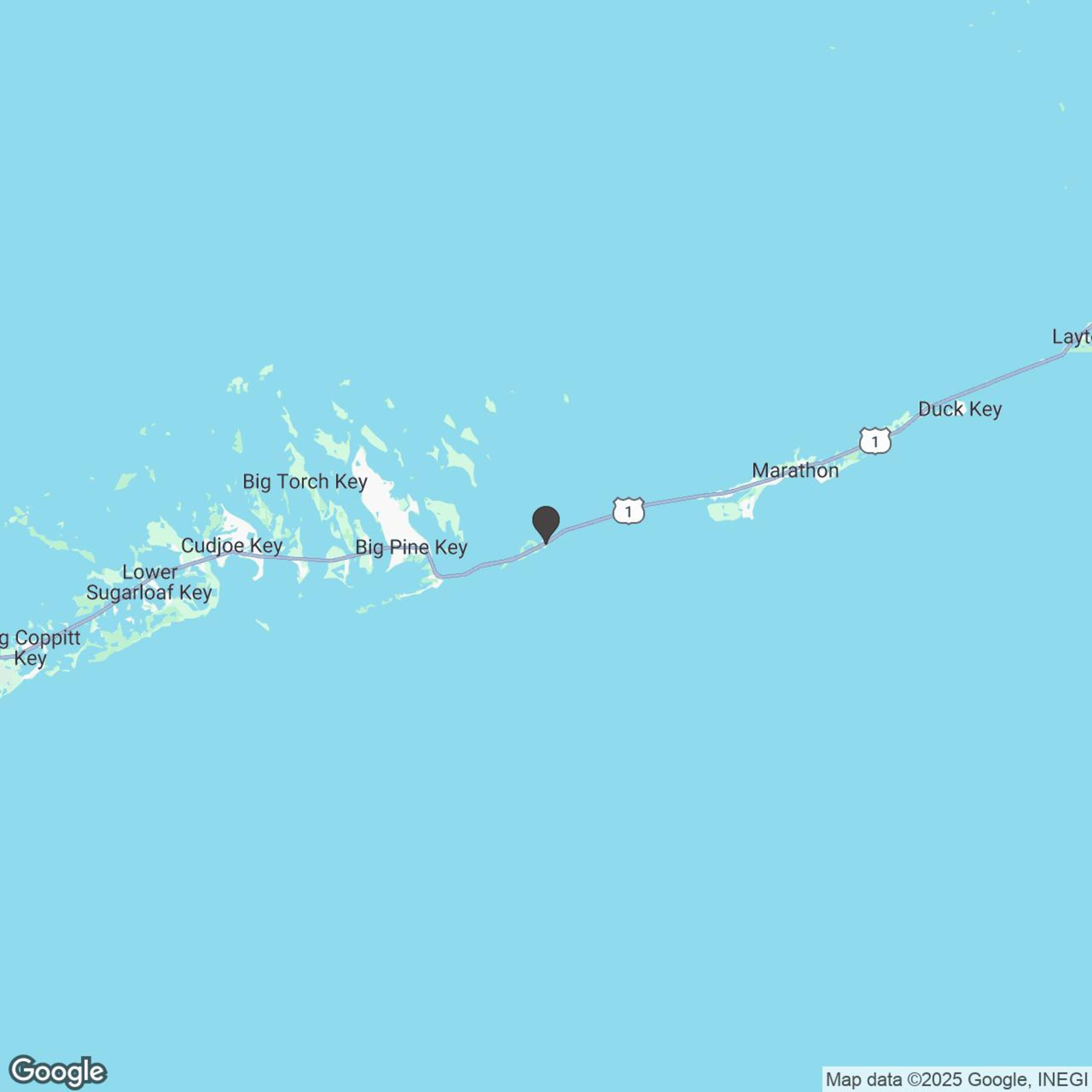 Map showing location of Sunshine Key RV Resort - Key West Adventures