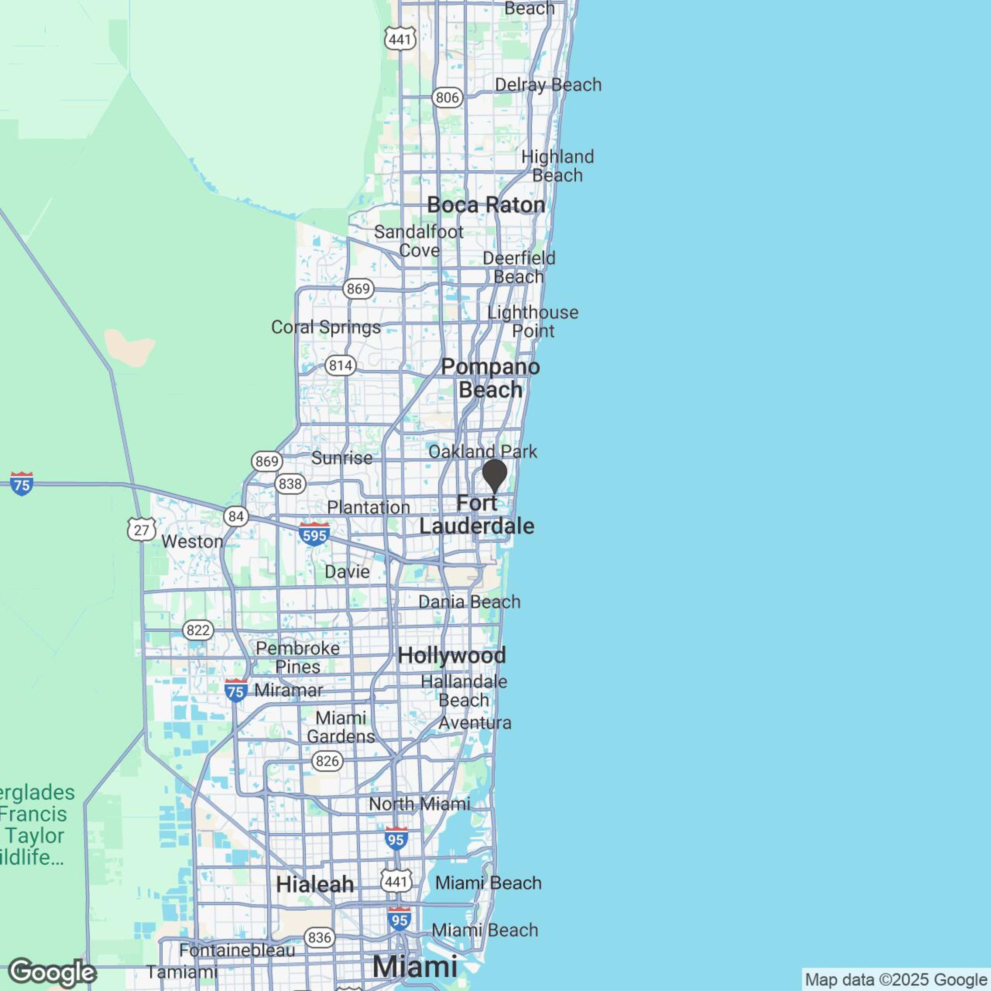 Map showing location of SoFlo Slingshot Rentals - Ft Lauderdale
