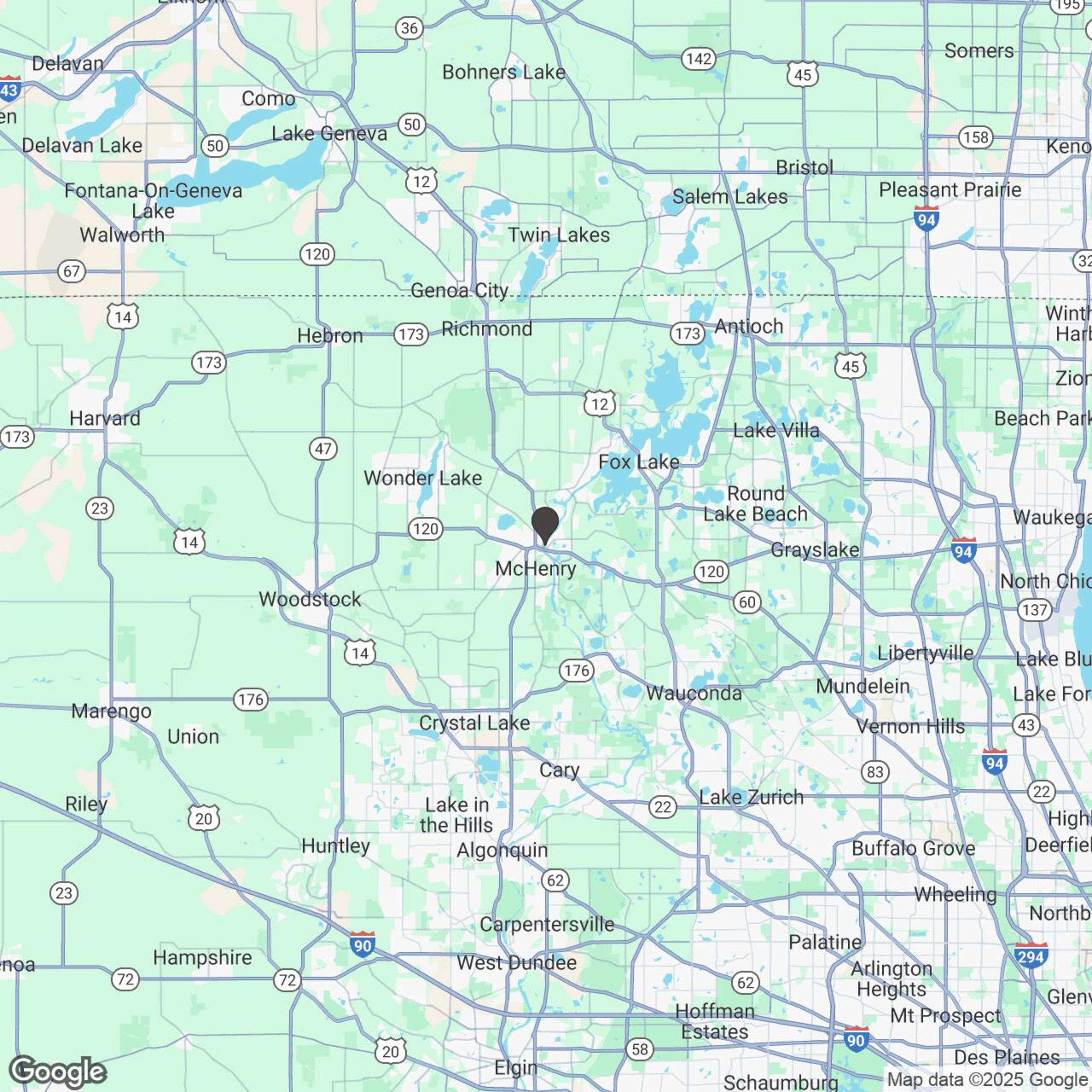 Map showing location of Munson Ski and Marine