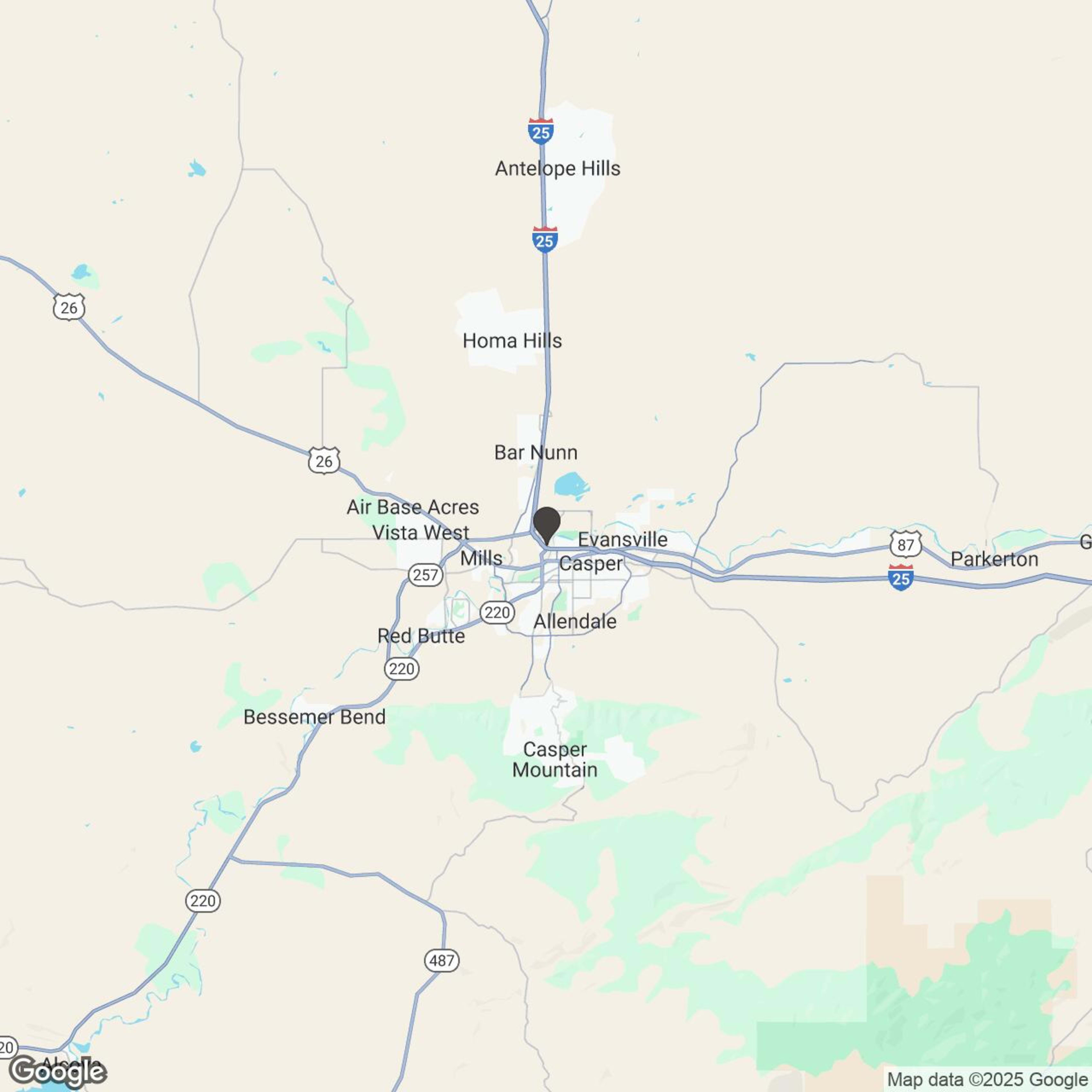 Map showing location of Gordon's Rents