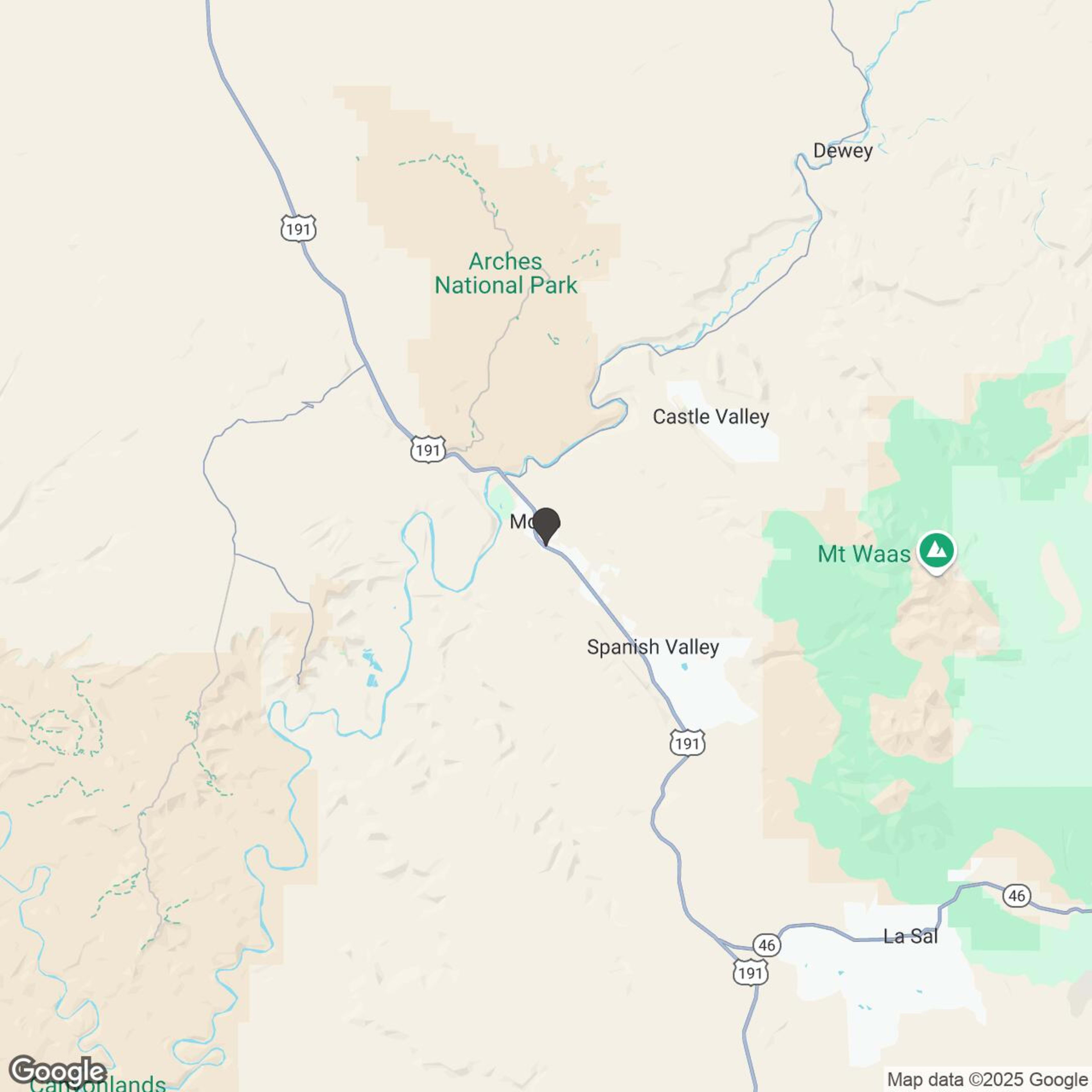 Map showing location of Epic 4x4 Adventures