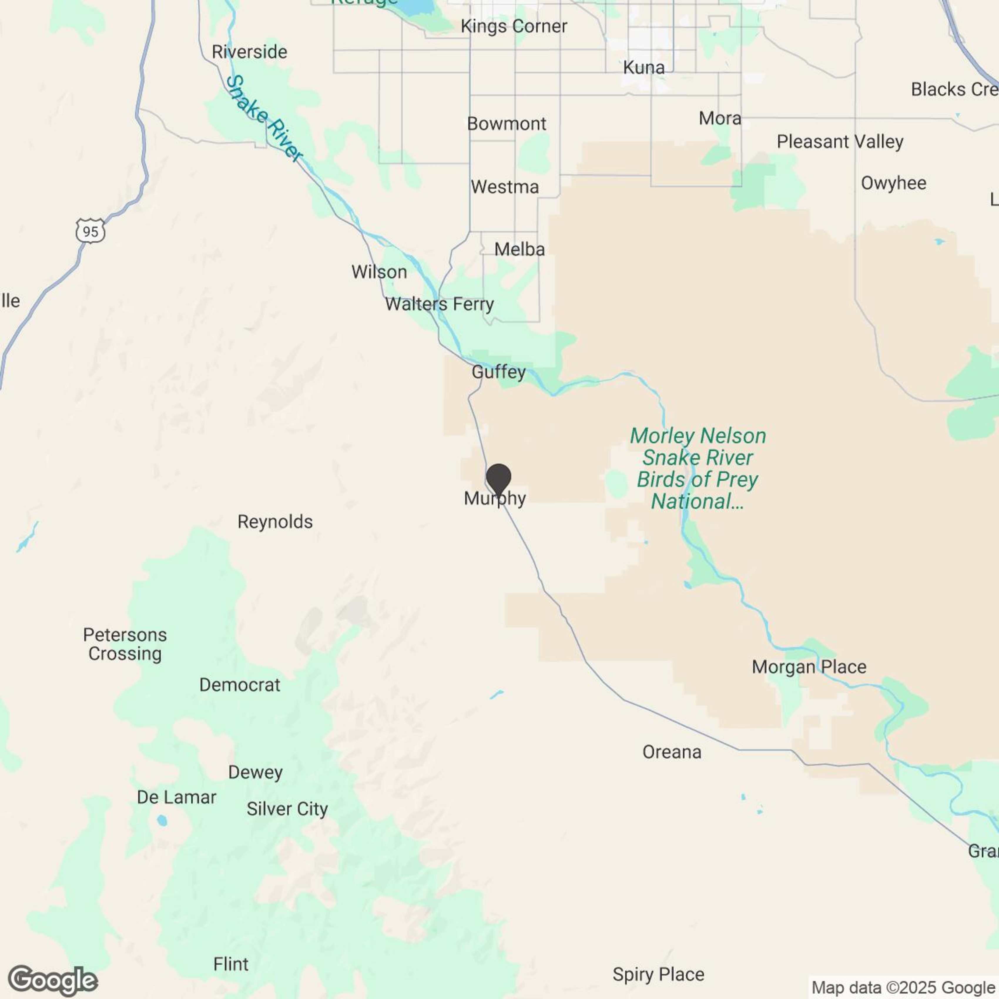 Map showing location of Mountain Meadow Adventure Rentals - Murphy