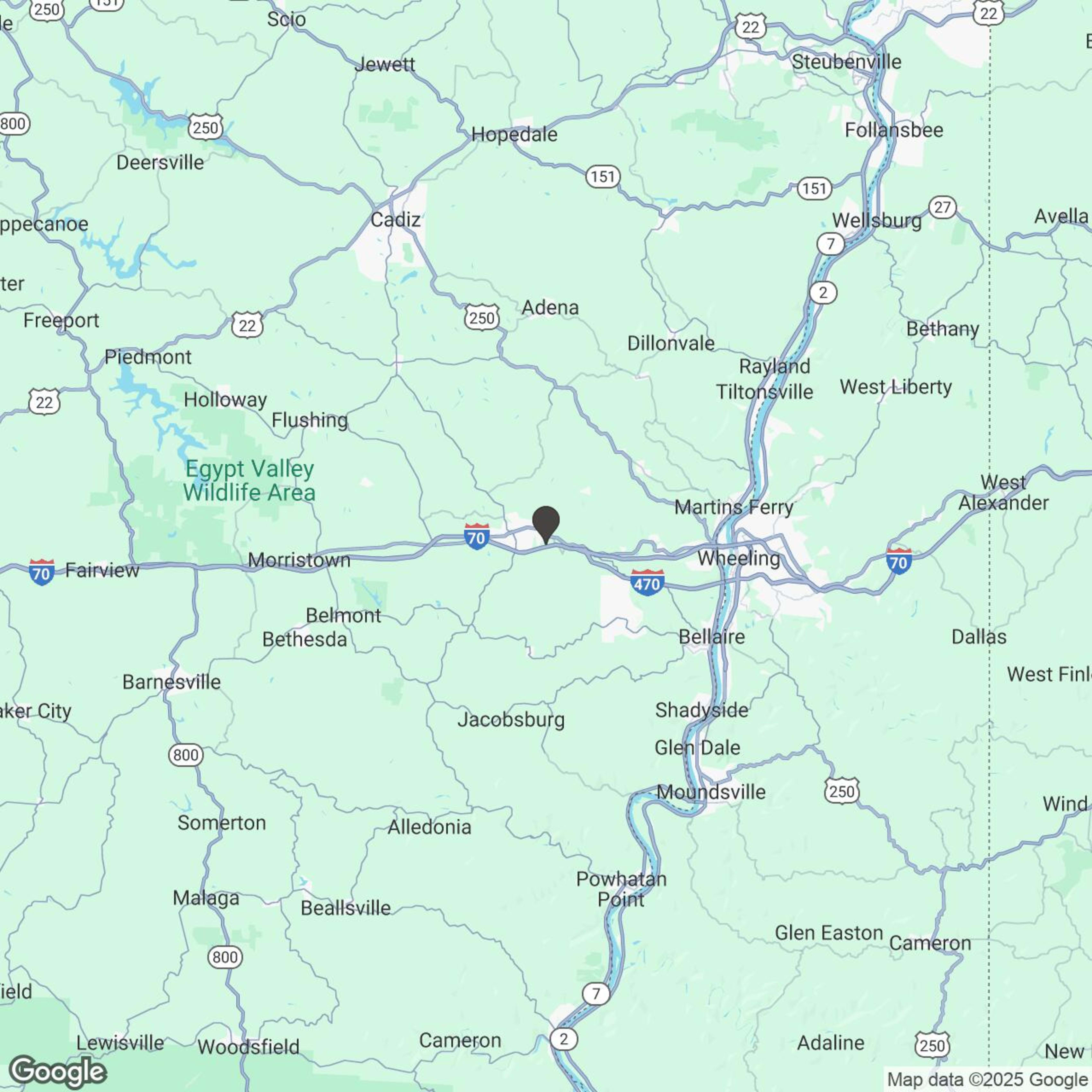 Map showing location of North Star Polaris