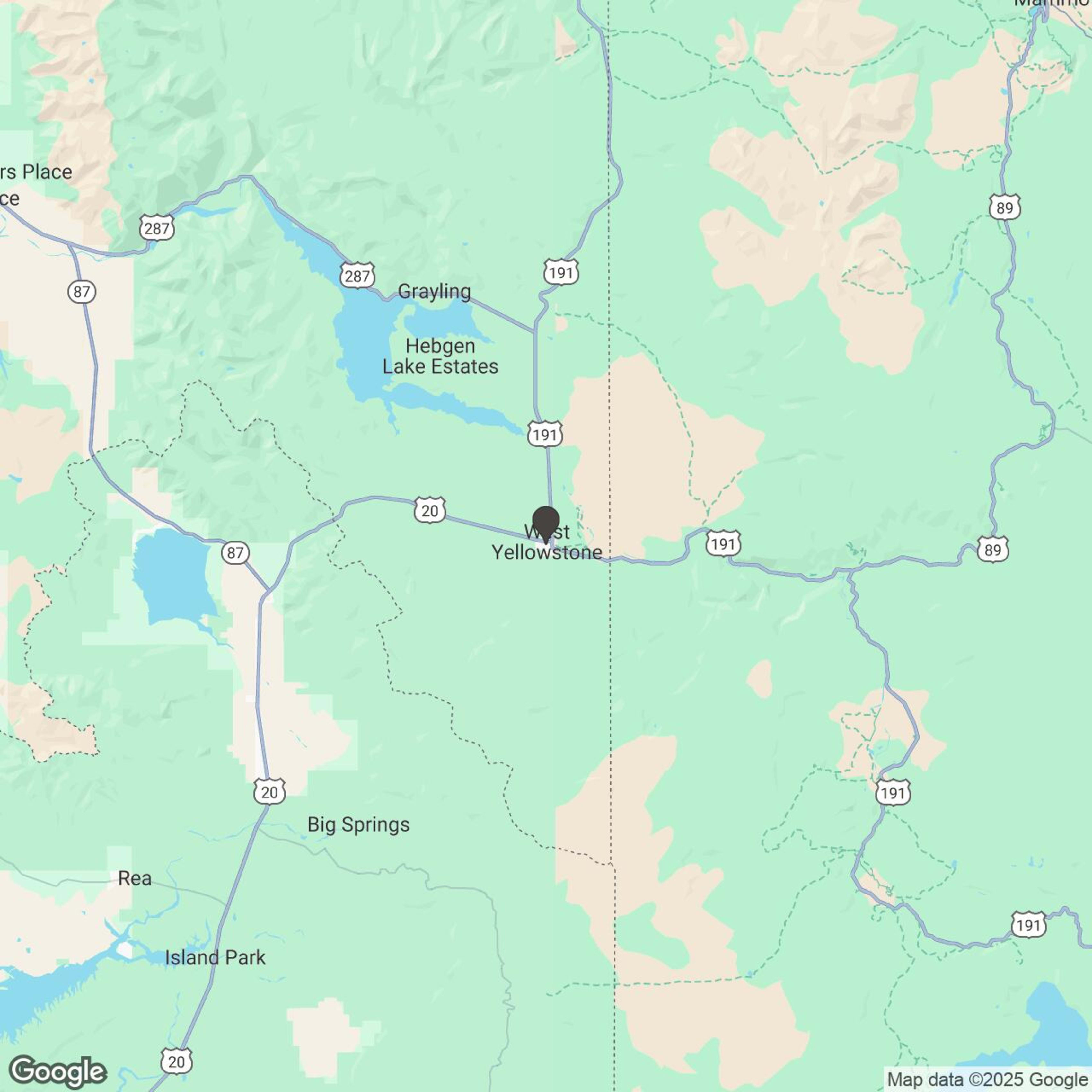 Map showing location of Travelers Snowmobile Rentals