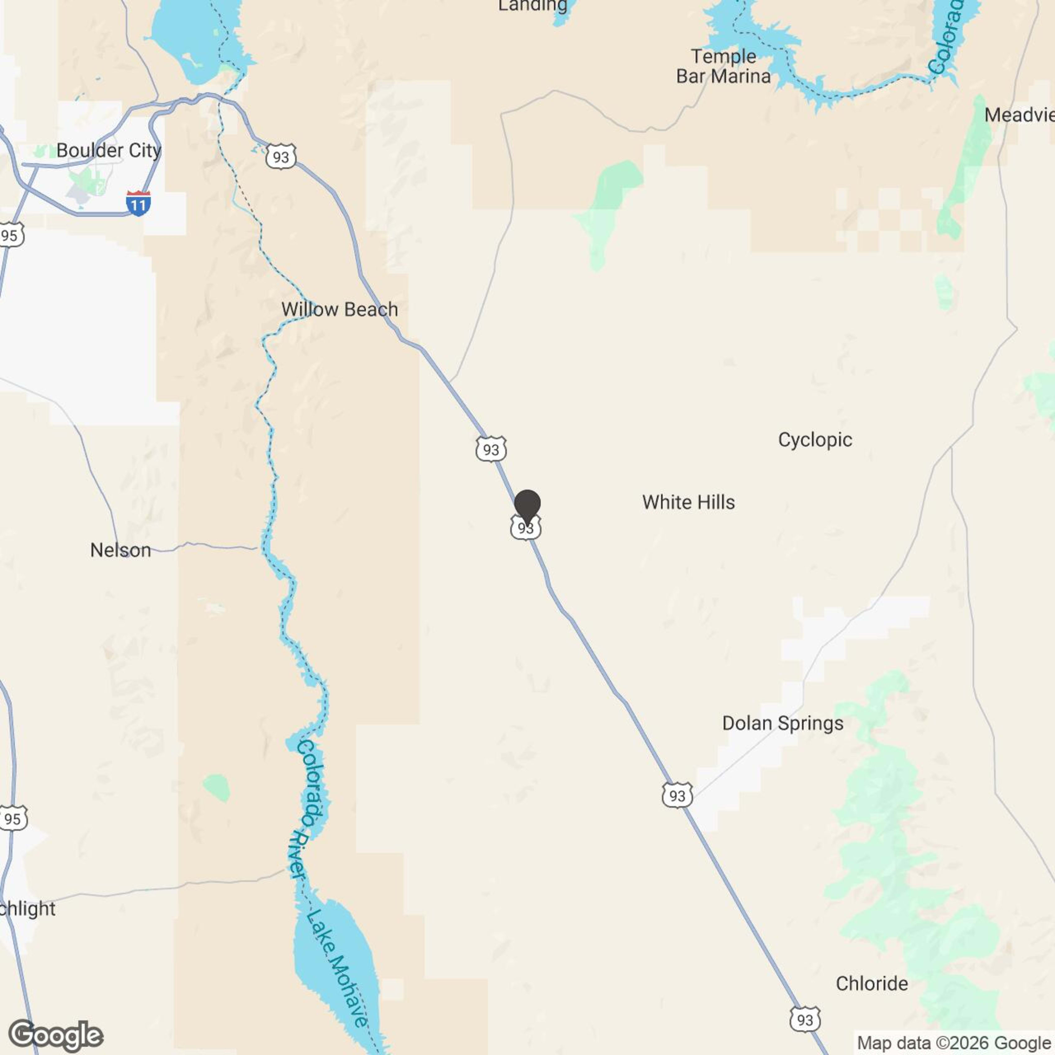 Map showing location of Las Vegas Offroad Adventures - Arizona Last Stop