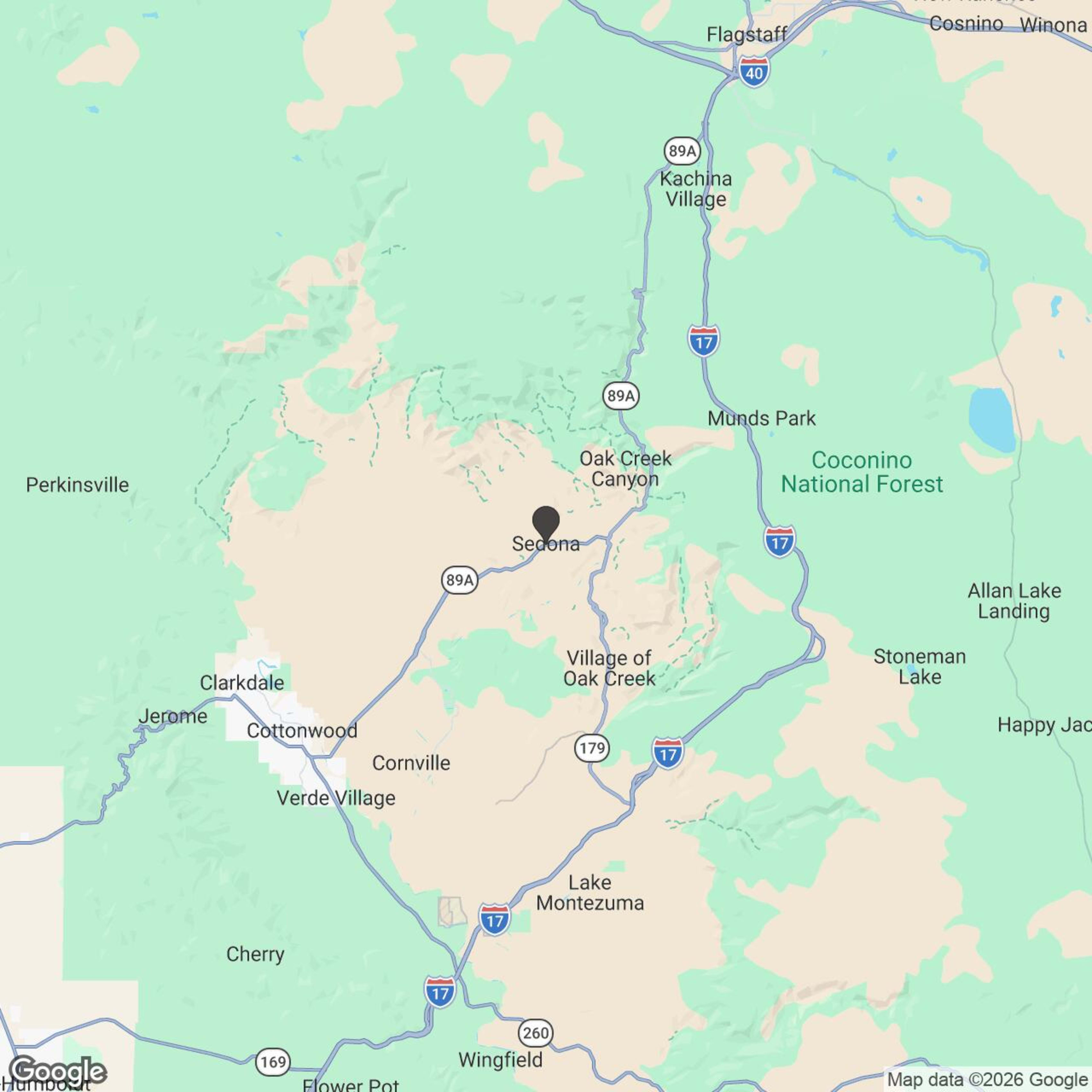 Map showing location of 1.5 HR Secret Canyon Run
