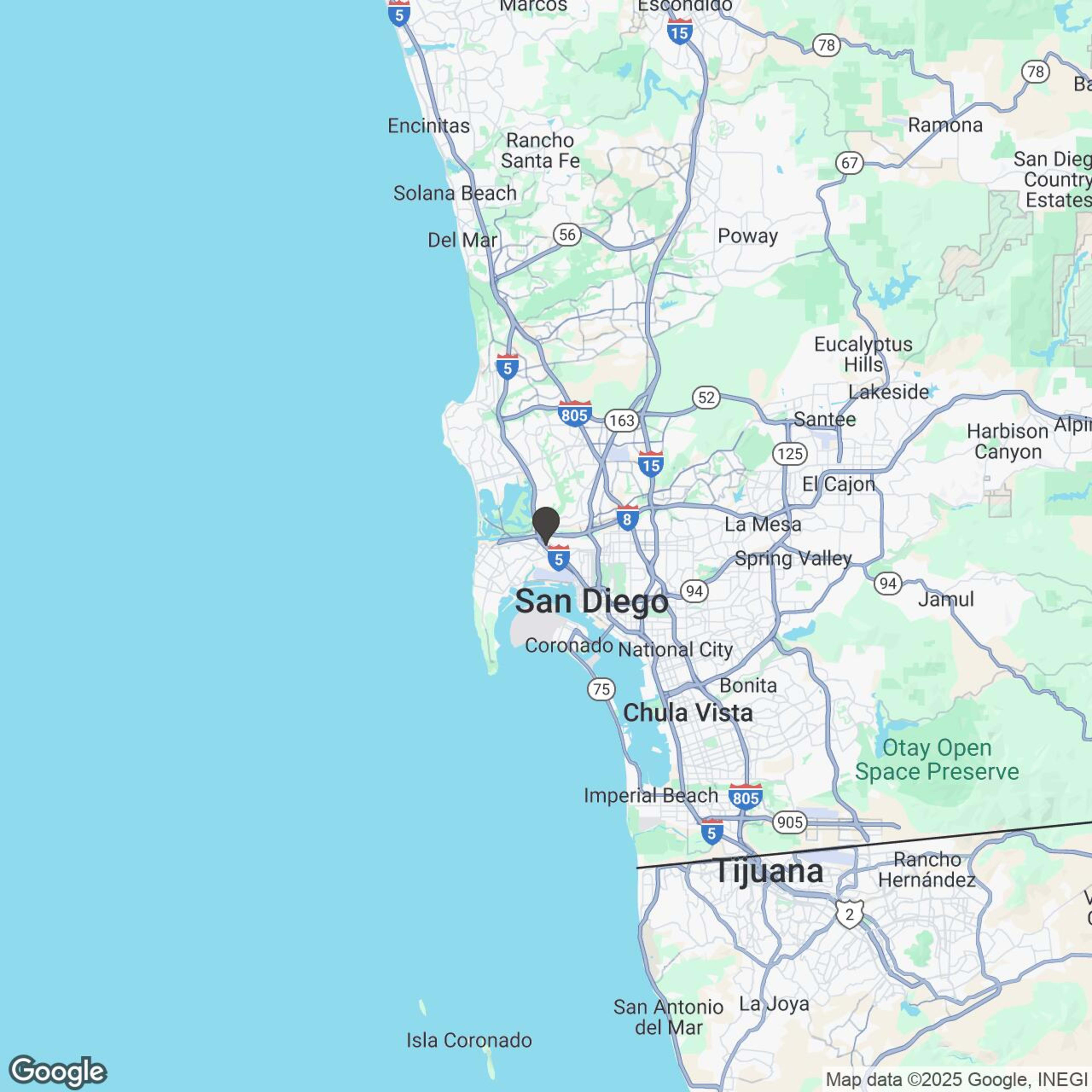 Map showing location of 2 HR | The Ultimate San Diego Adventure: Gaslamp, Old Town & Balboa Park GoCar Tour