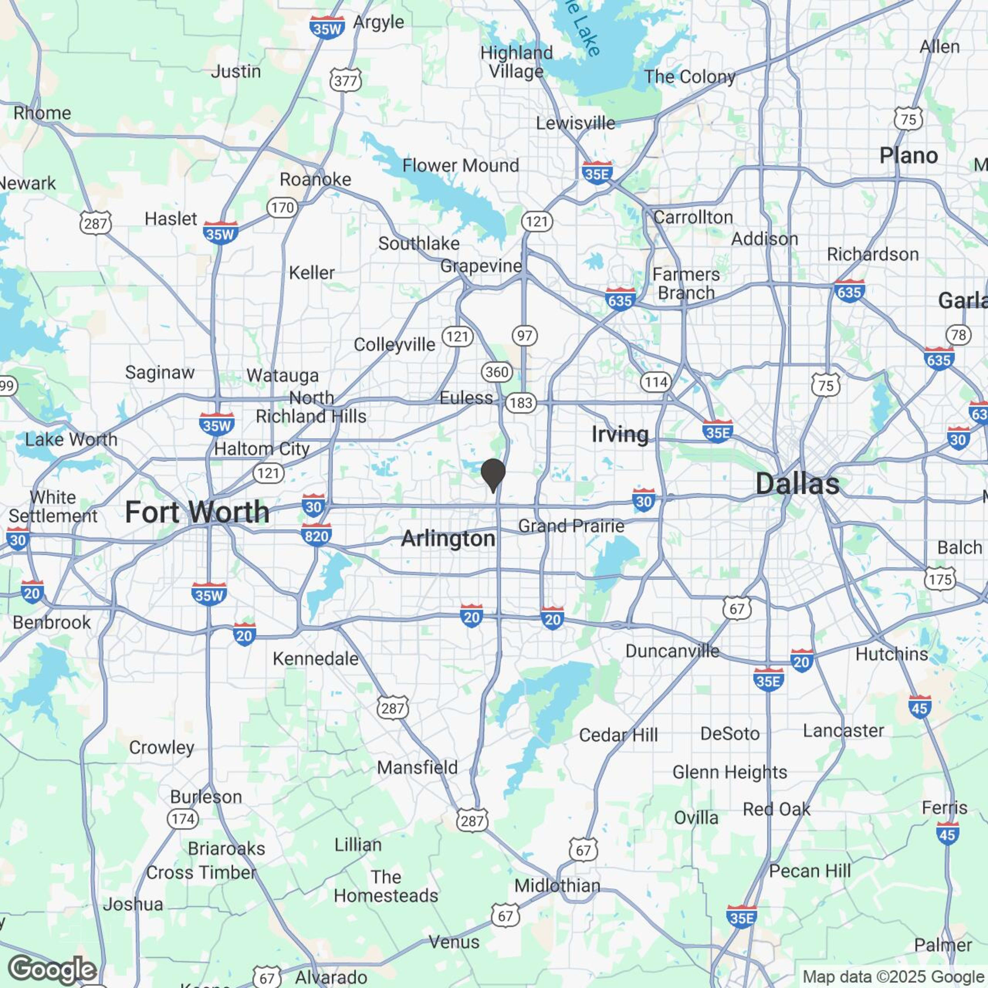 Map showing location of Mid-City Excursion (4 Hours)