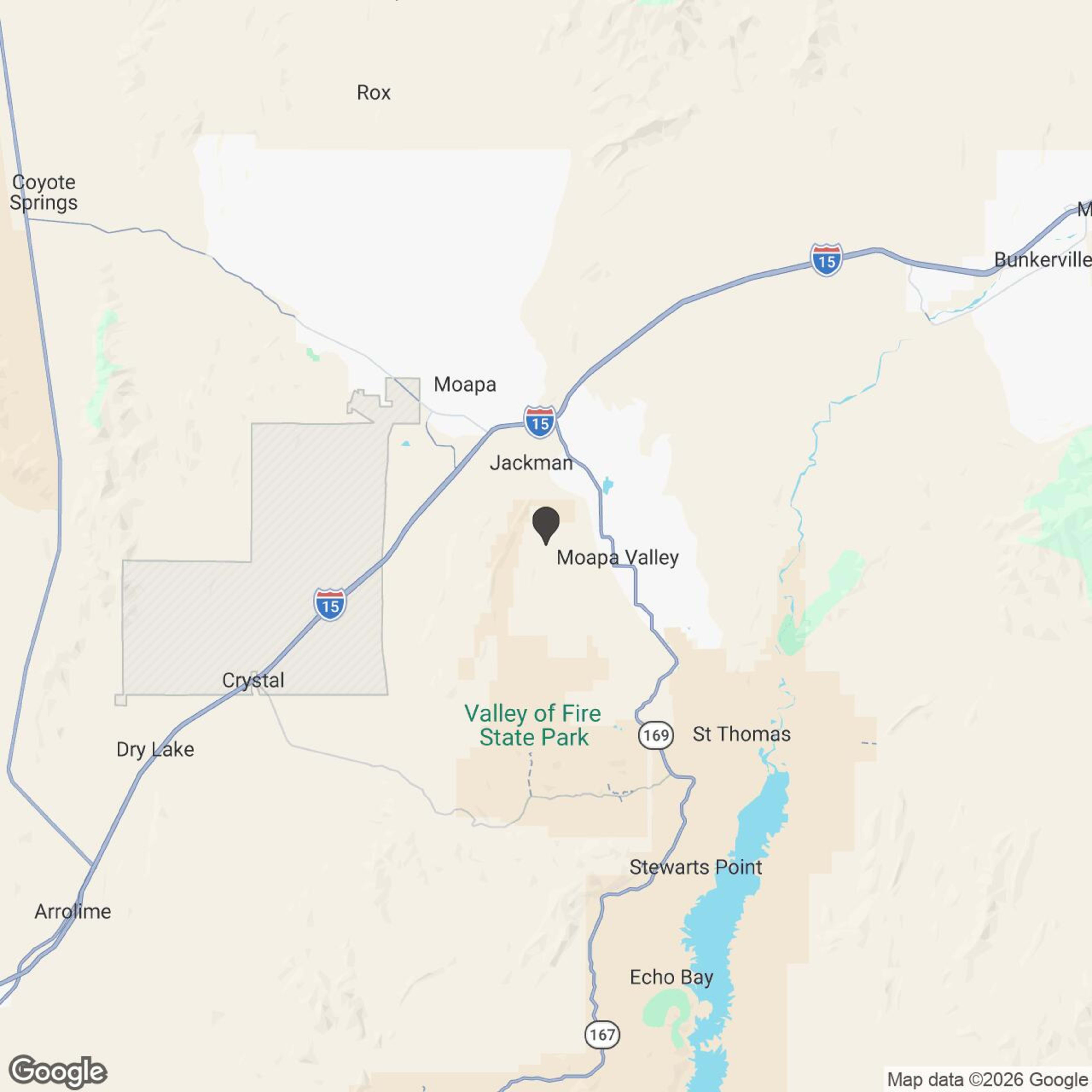 Map showing location of Logandale Trail System | 6-Hour Adventure