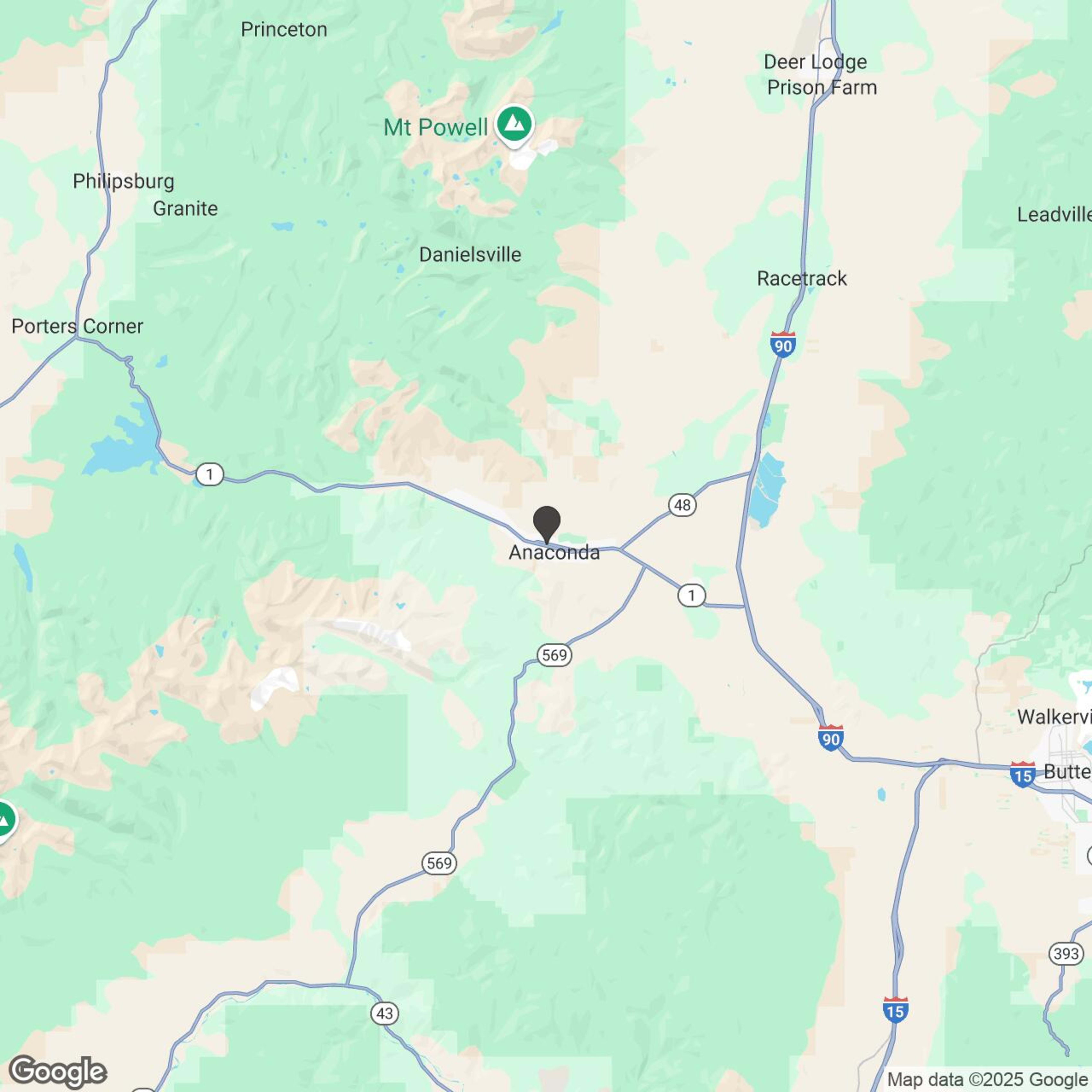 Map showing location of From Main Street to the Mountains