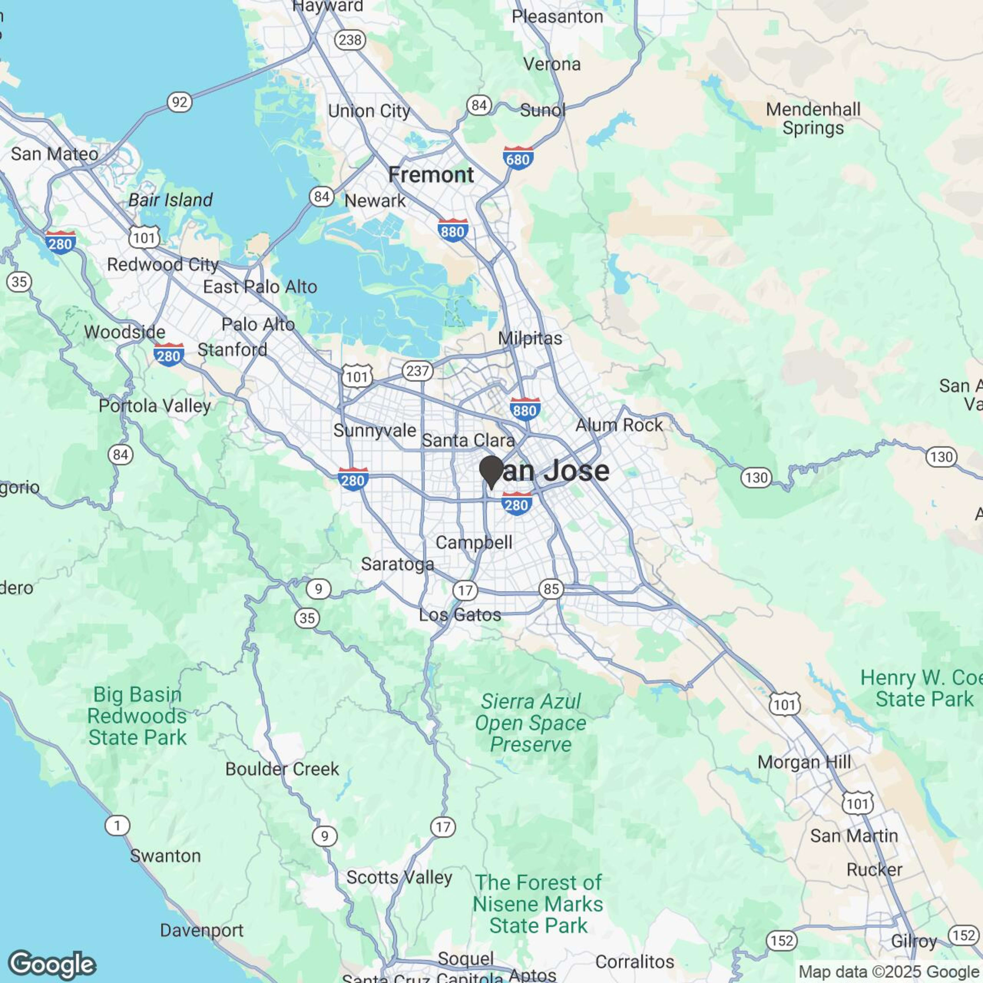 Map showing location of Hunter's Point Ride & Hike Adventure