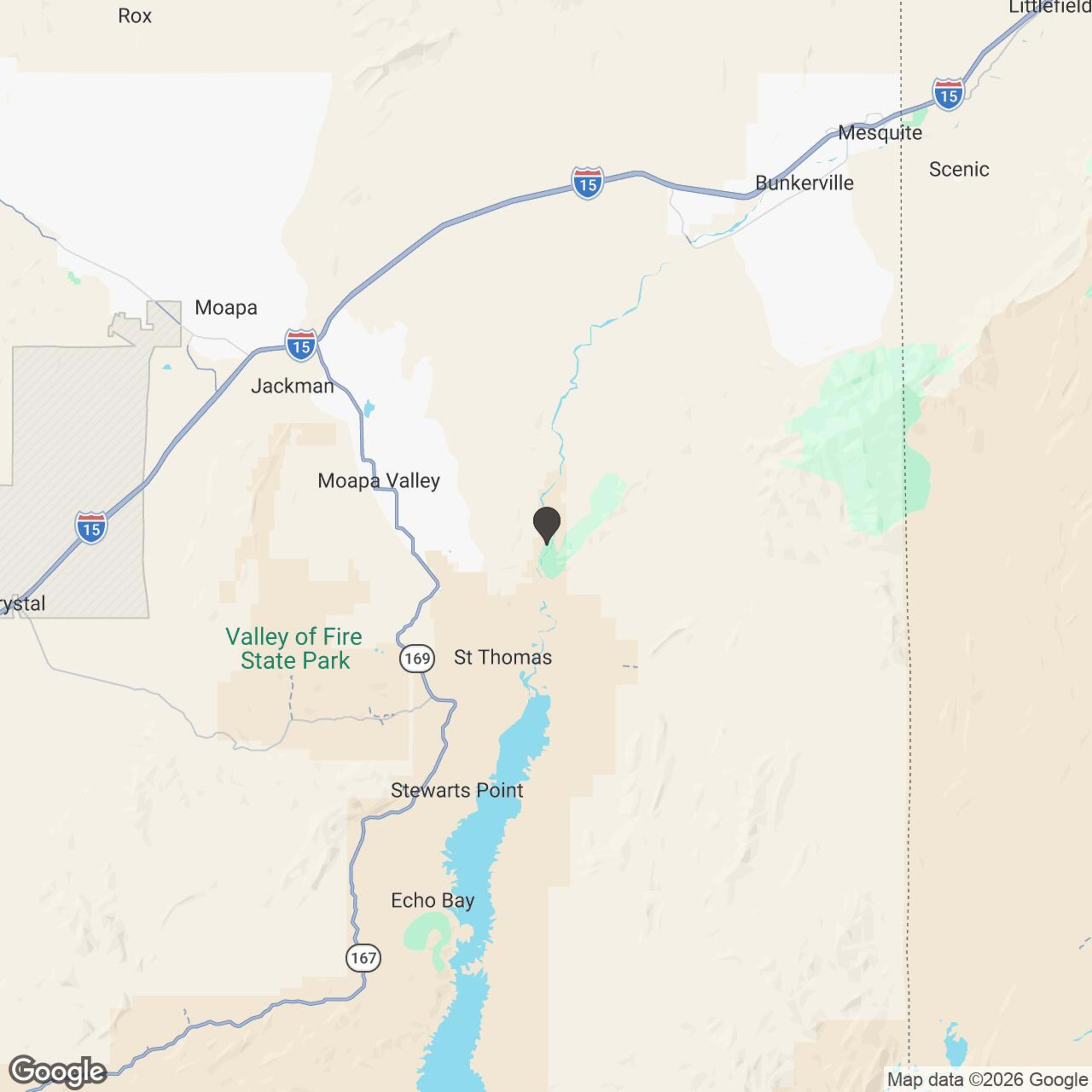 Map showing location of Virgin River Venture | 3-Hour Desert Adventure