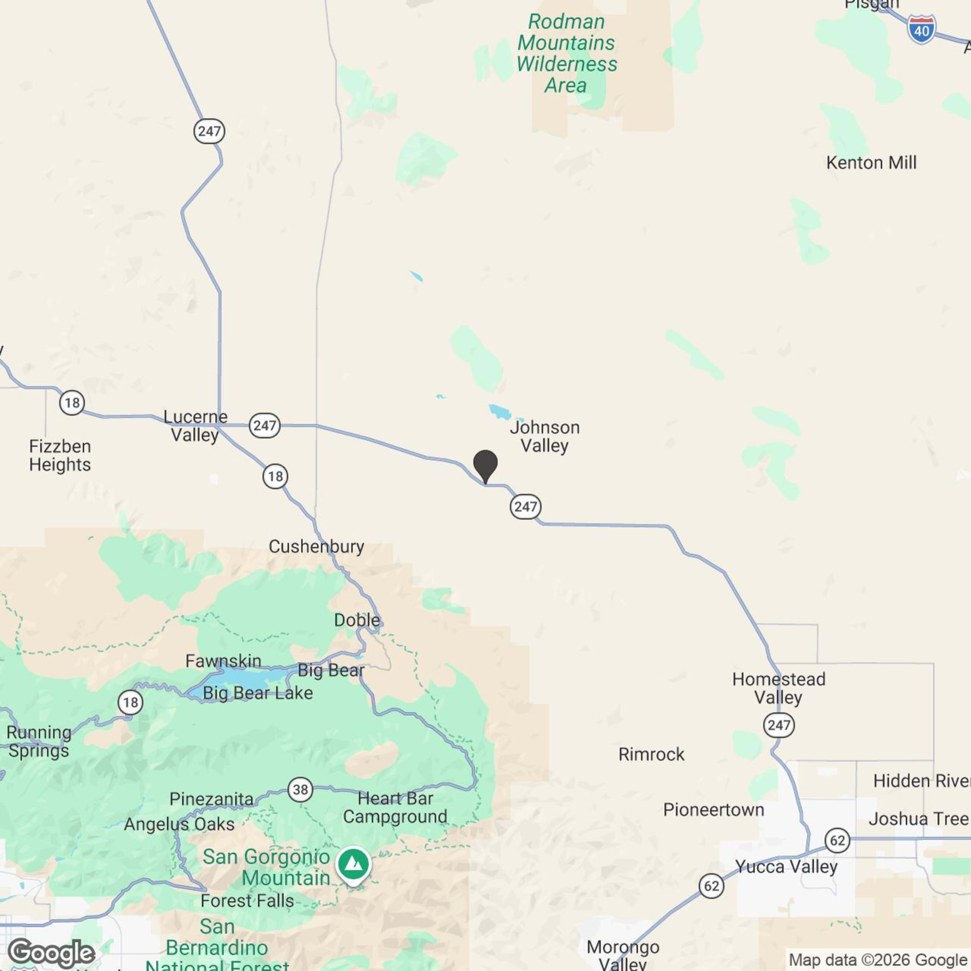Map showing location of King Cougar Trail