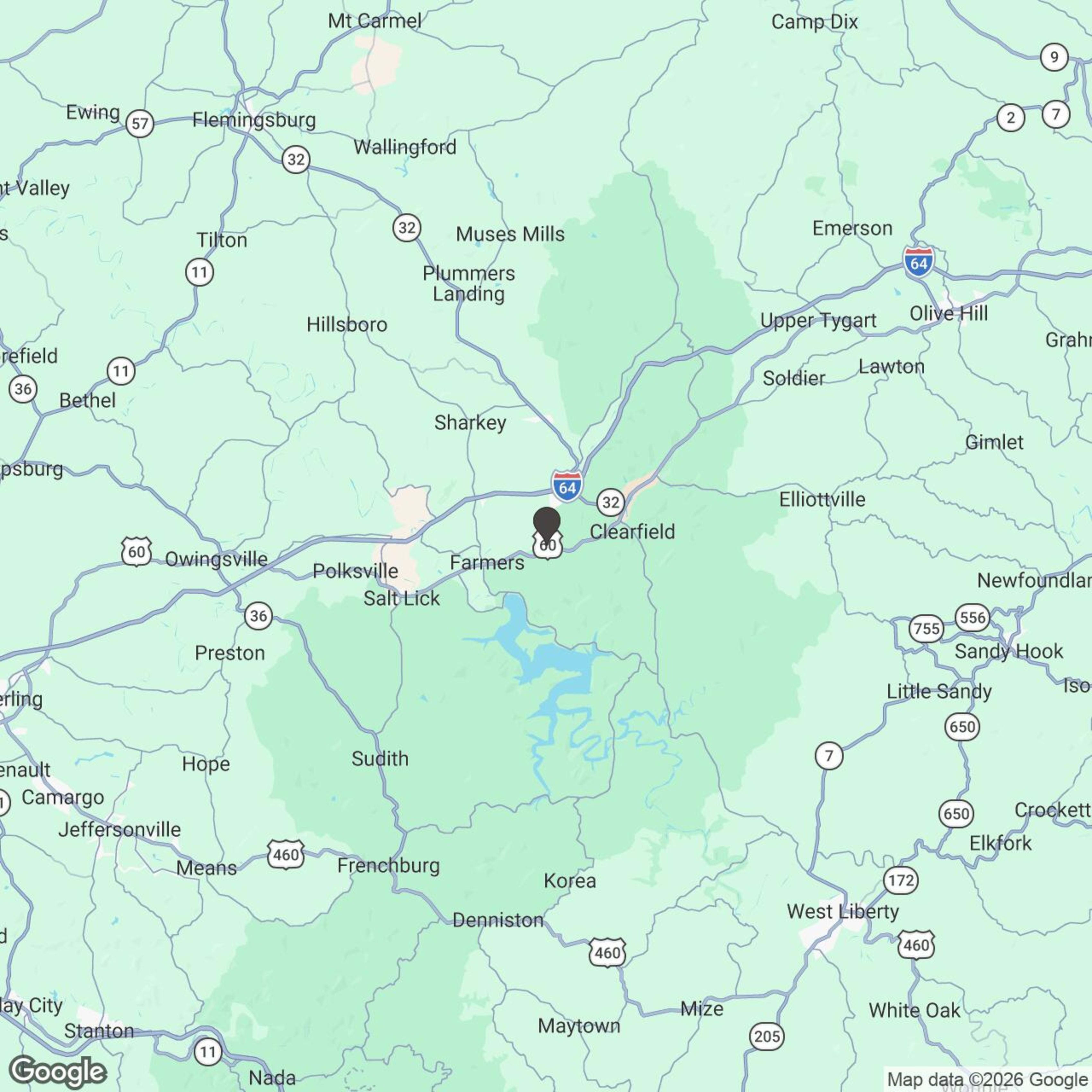 Map showing location of Kentucky Backroad Escape (2 HRS) 