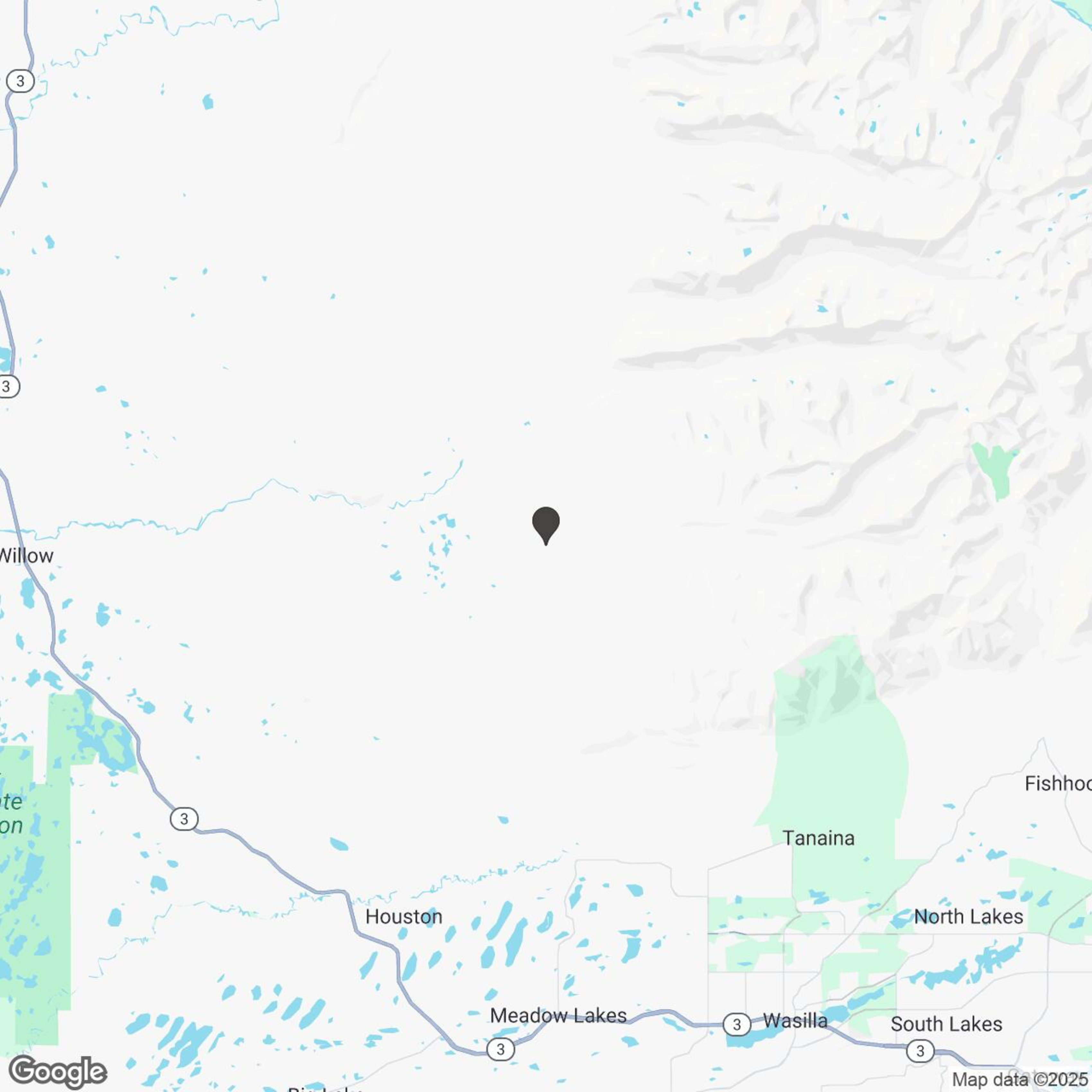 Map showing location of Advanced full-day Powder sled tour