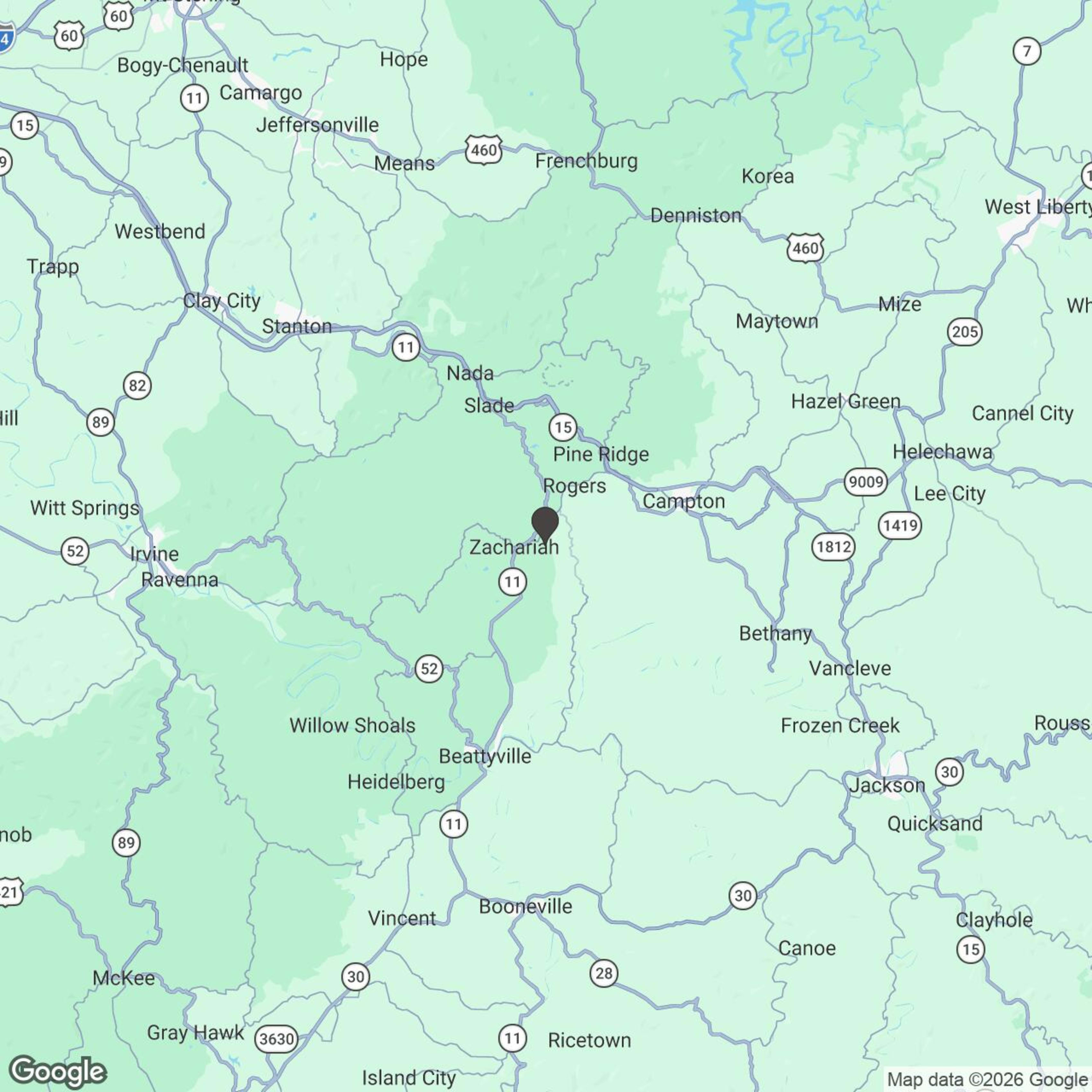 Map showing location of Live Bigfoot Hunt — VIP Guided Adventure