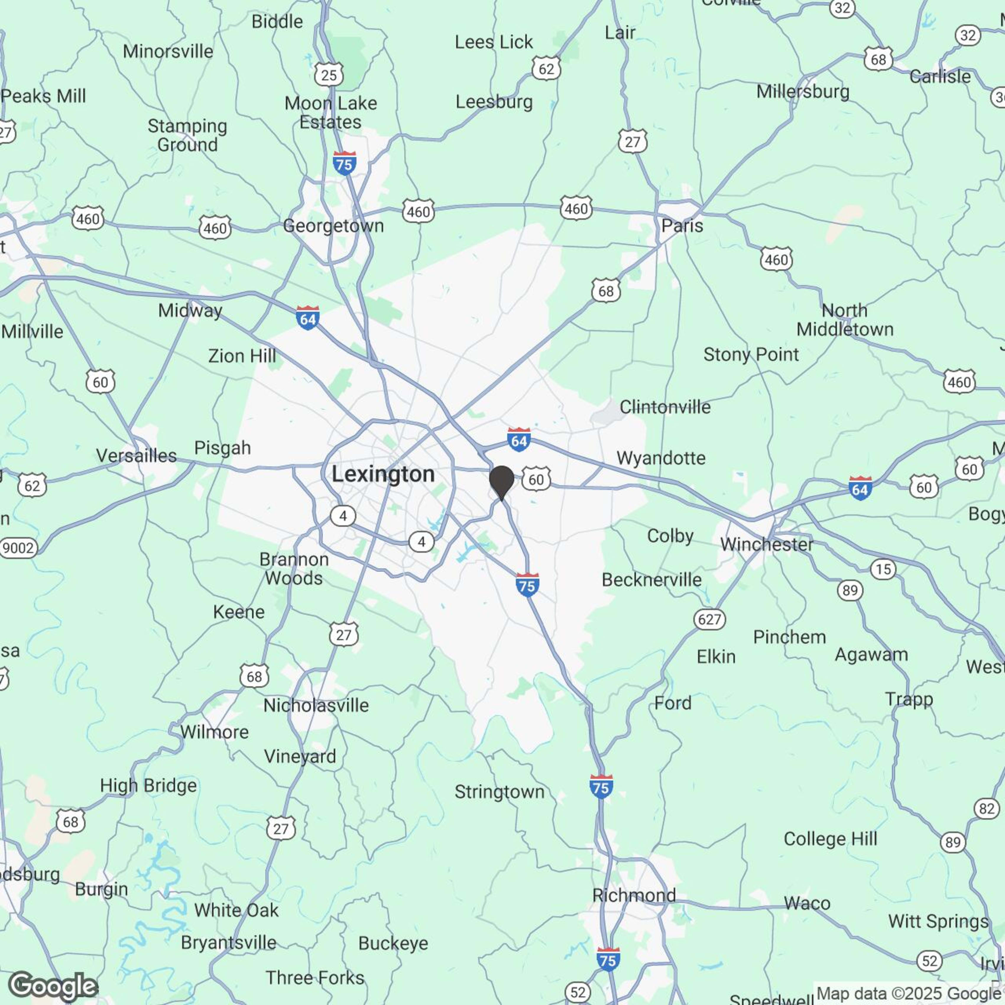 Map showing location of Same-Day Polaris Slingshot Rentals