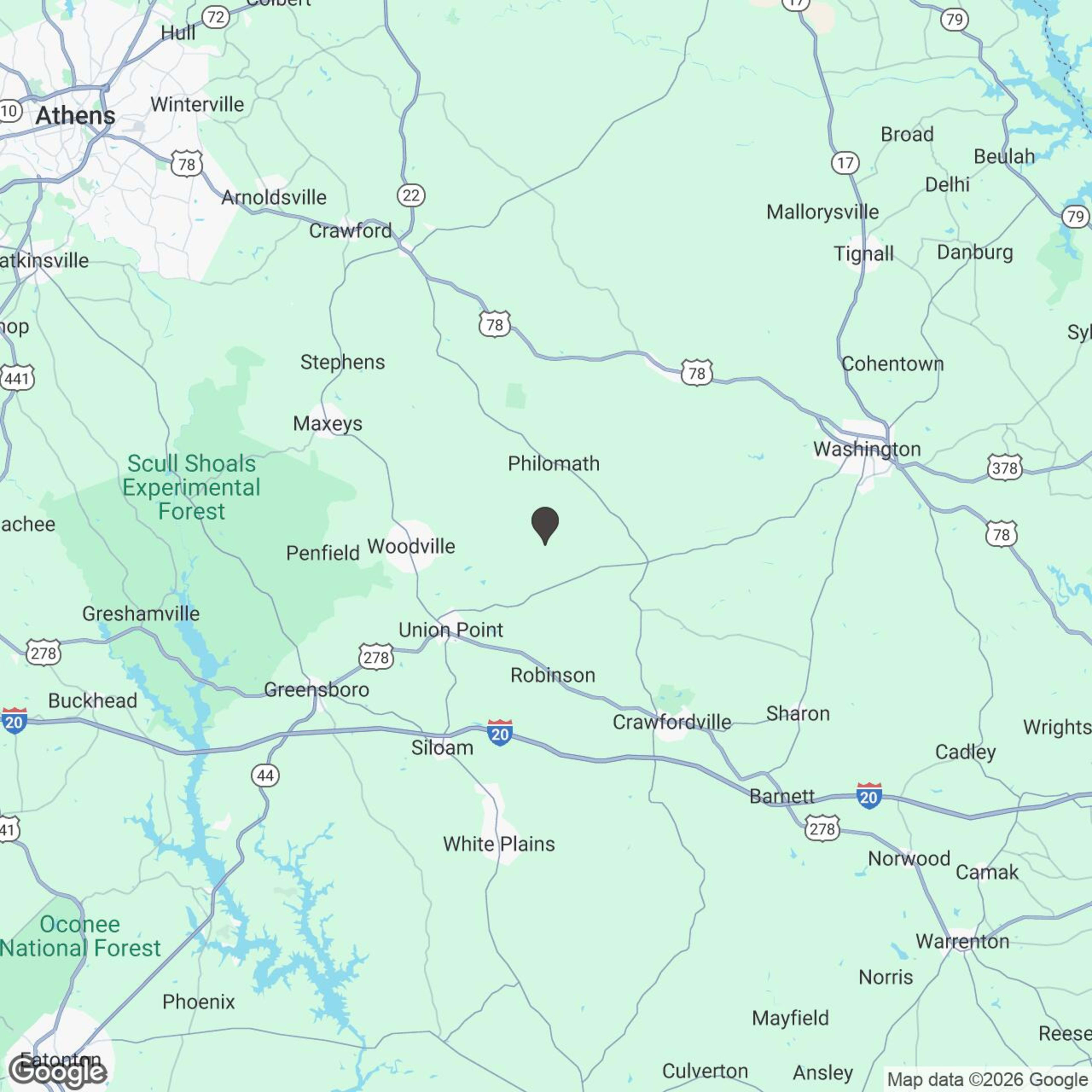 Map showing location of Side x Side Full Day Rental