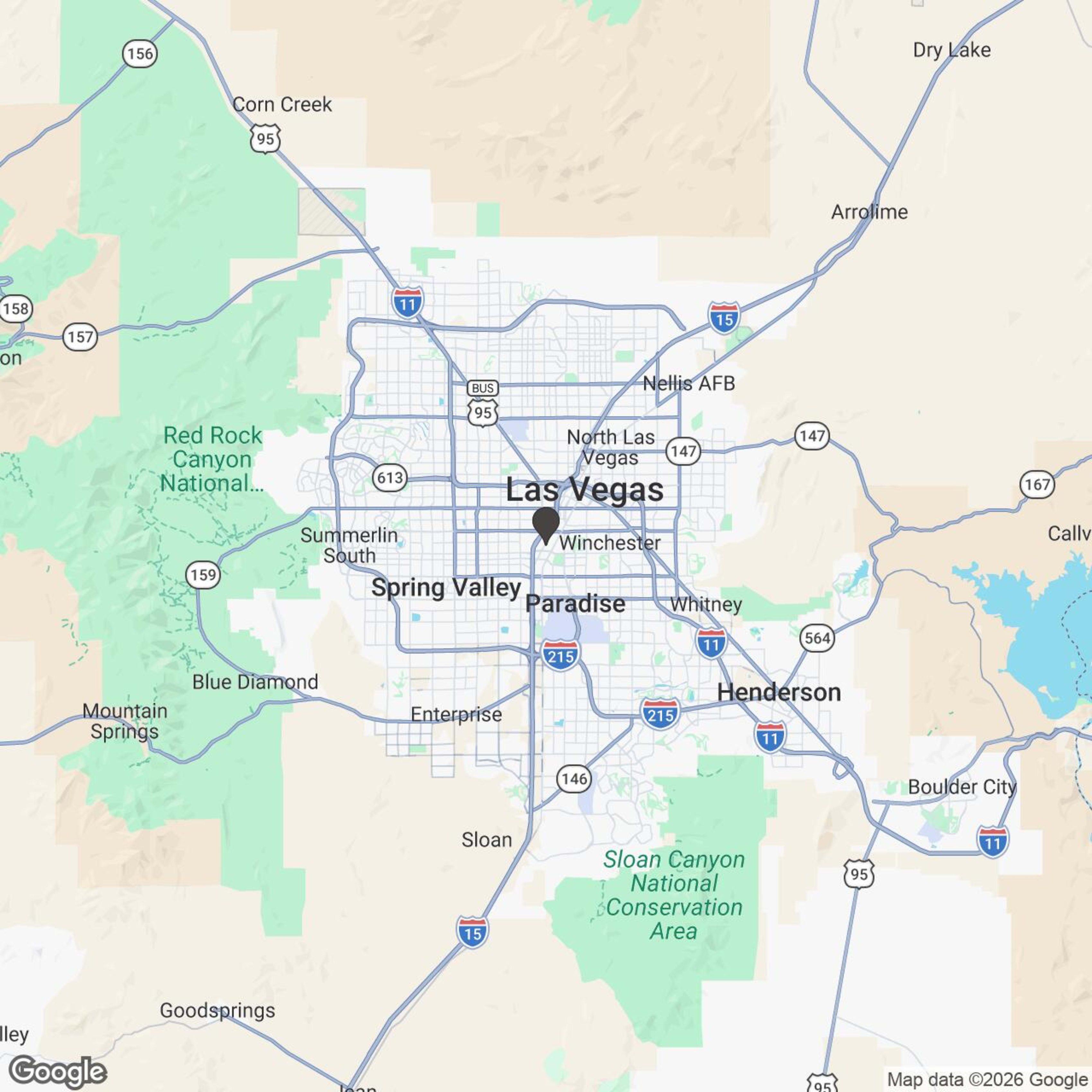 Map showing location of Valley of Fire Backcountry | 3-Hour Adventure + Round-Trip Shuttle