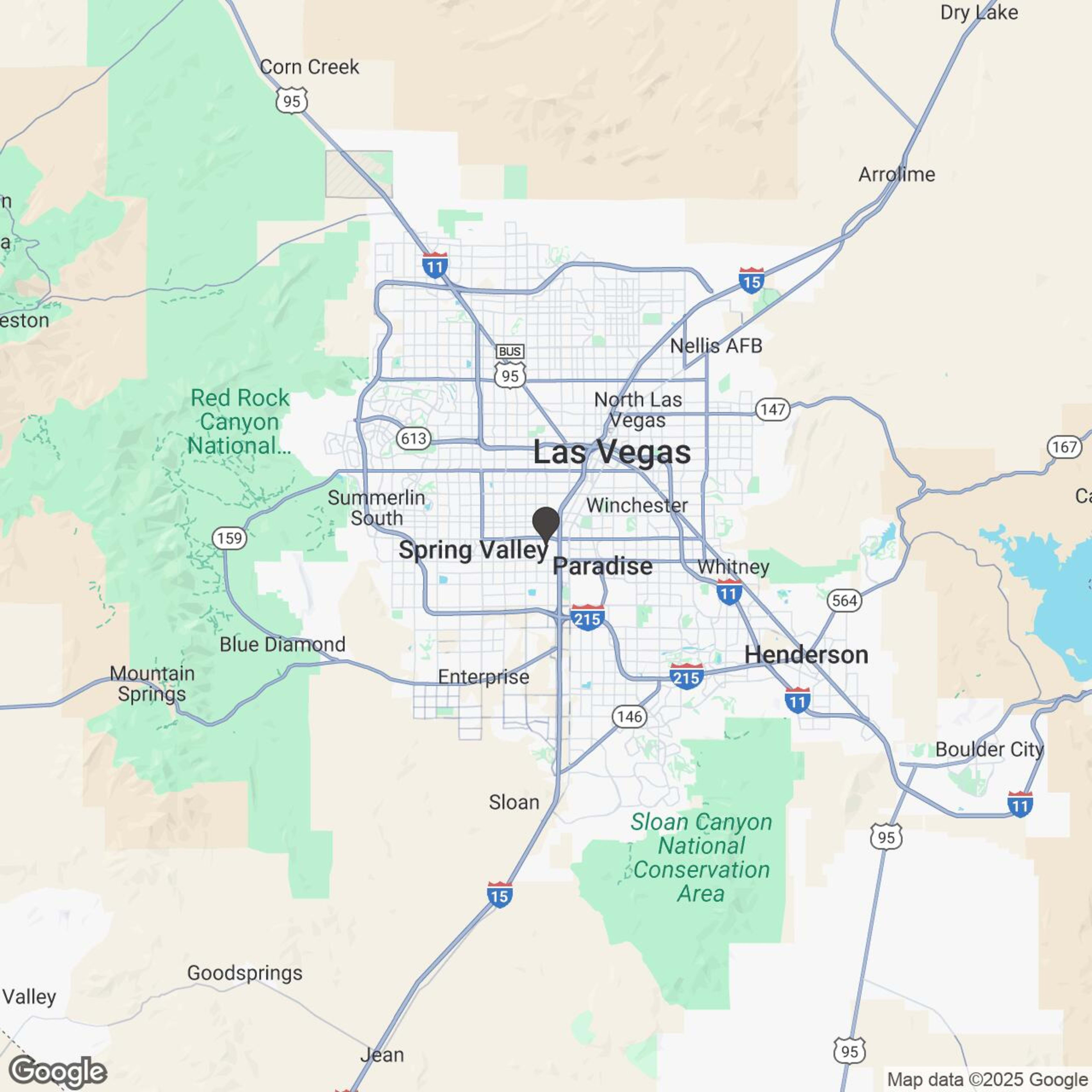 Map showing location of Vegas At Night Slingshot Cruise