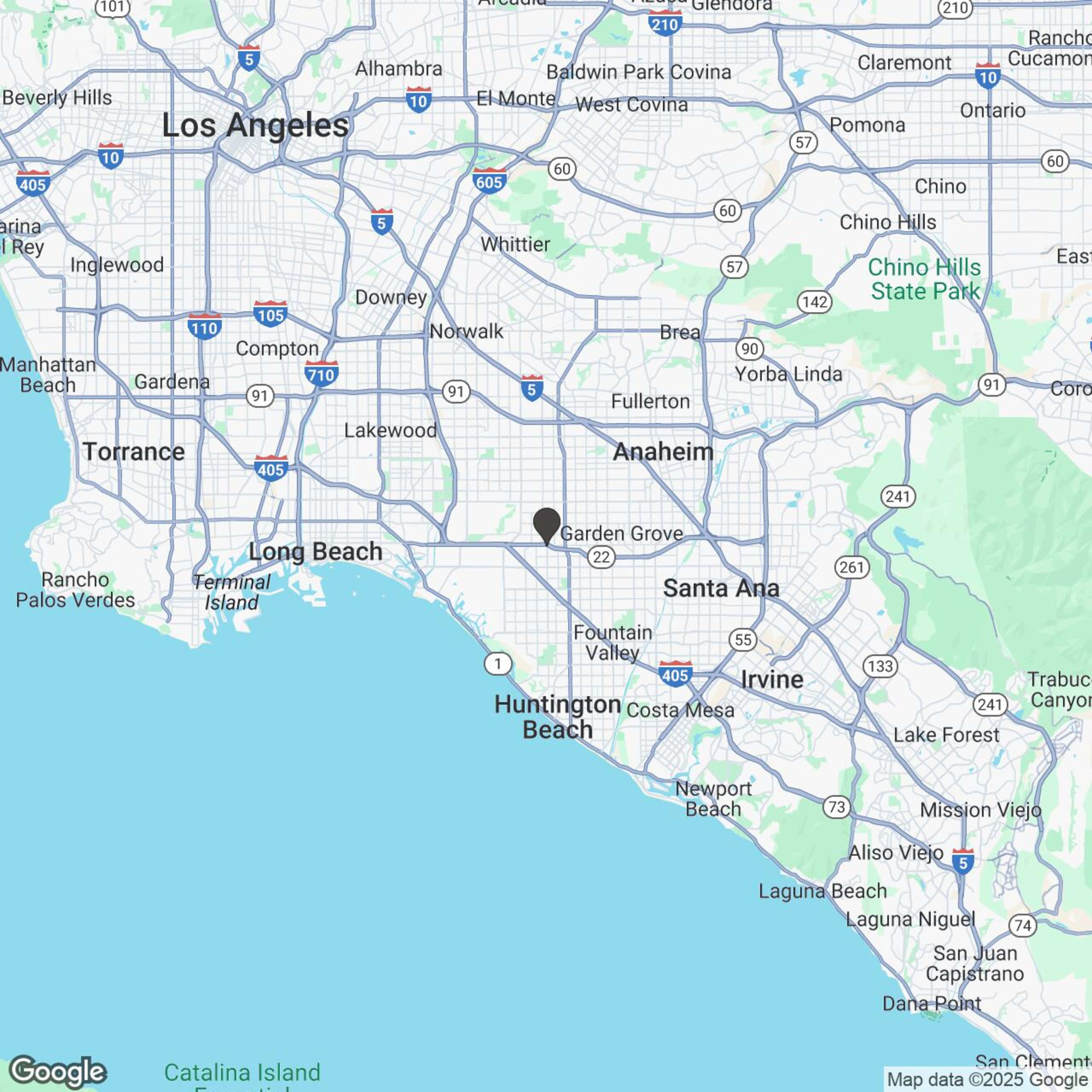 Map showing location of Multi-Day Indian Motorcycle Rental