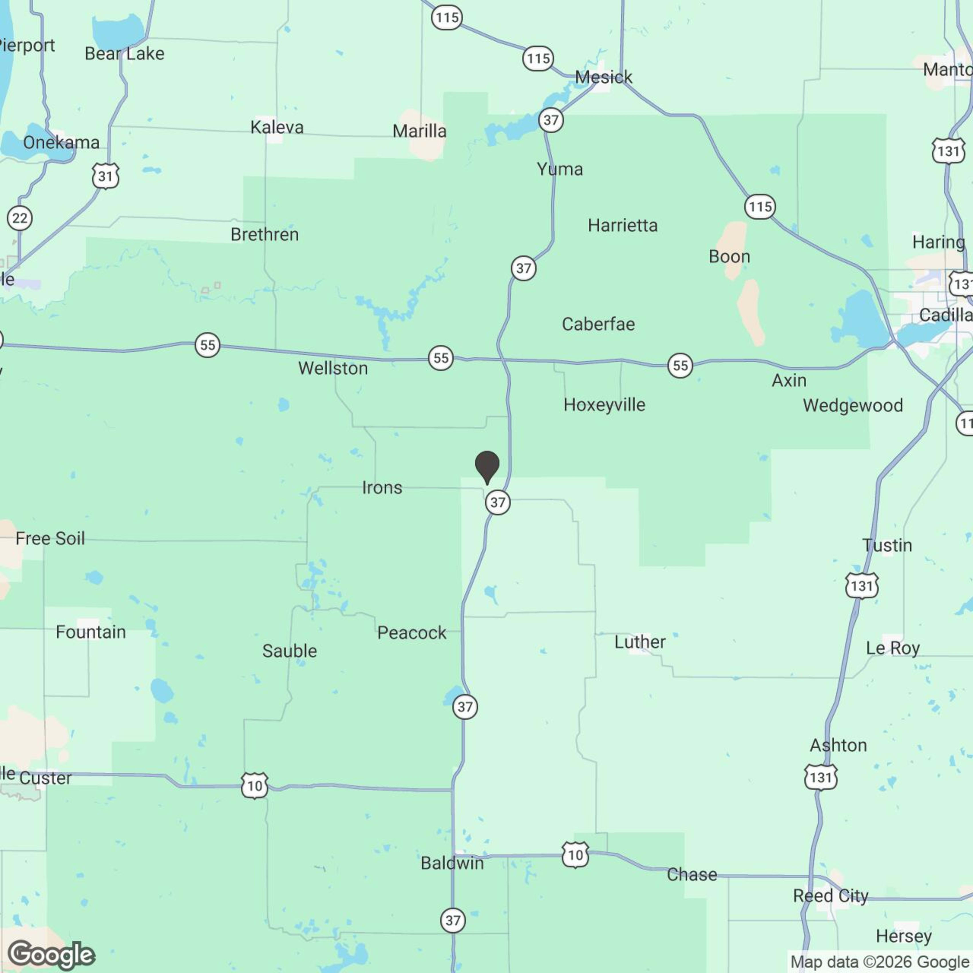 Map showing location of The Ultimate Lakeshore Cruise: Polaris Slingshot Experience