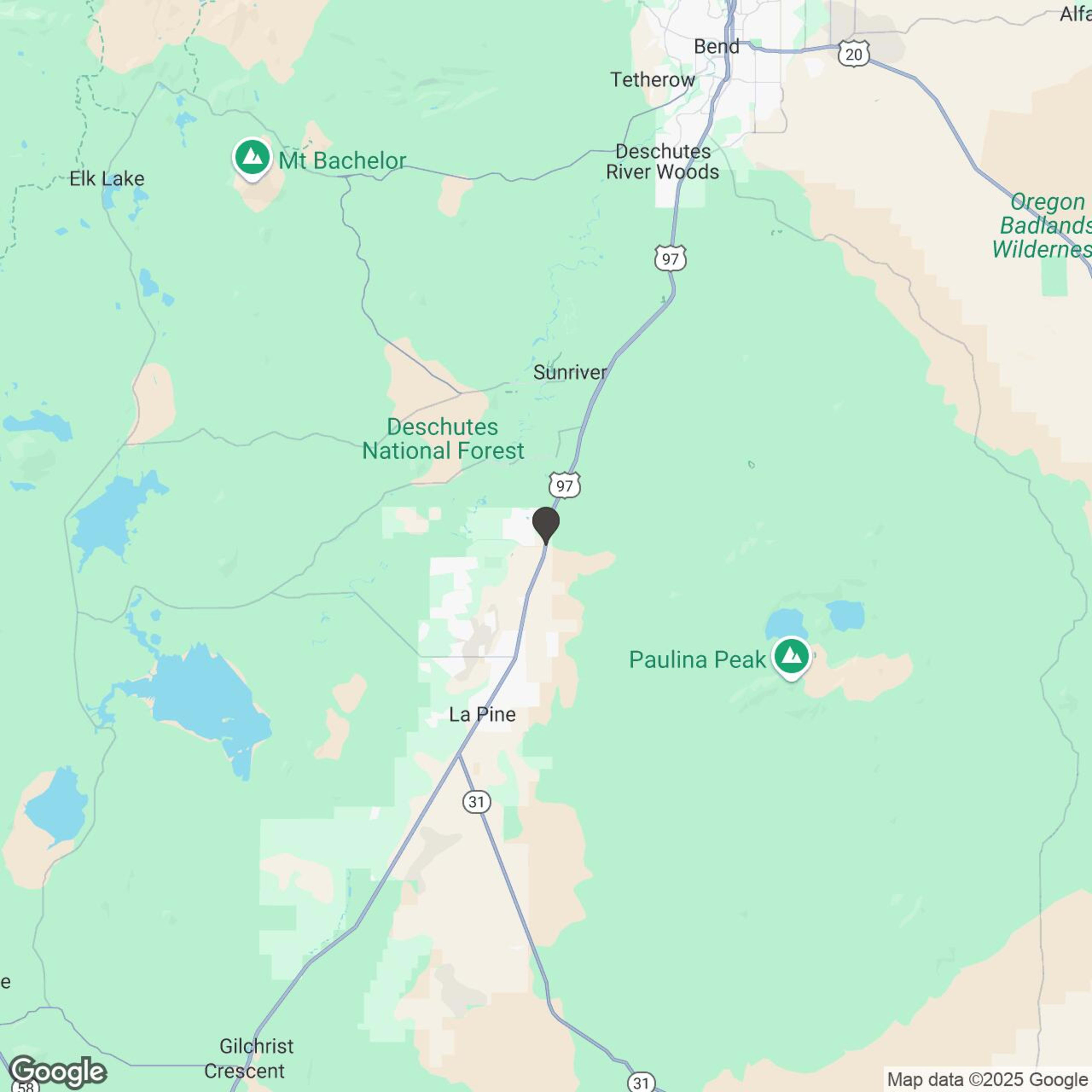 Map showing location of Lava Run Adventure | 2 HR