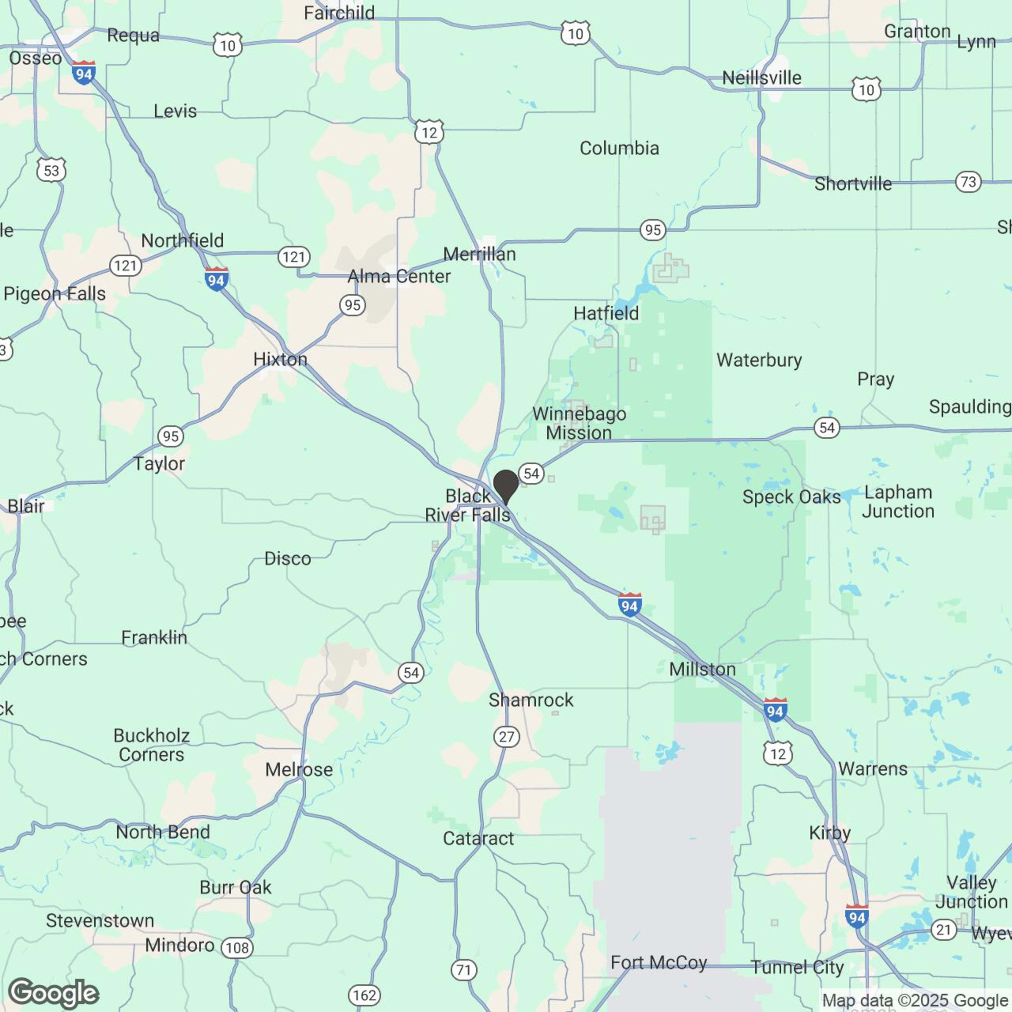Map showing location of Off-Road Rental Gift Card For Full or Half Day