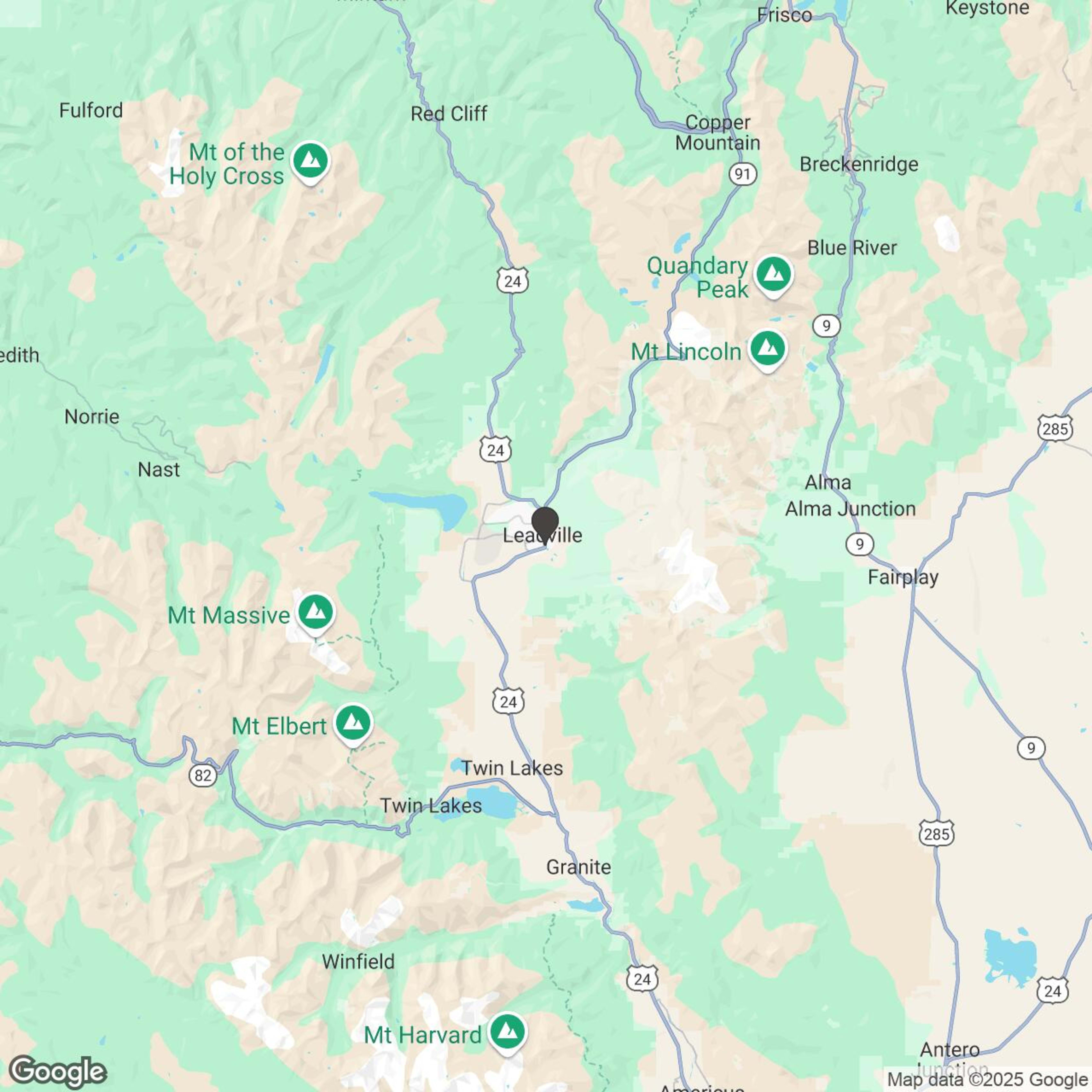 Map showing location of 2-Seat UTV Rocky Mountain Off-Road Tour